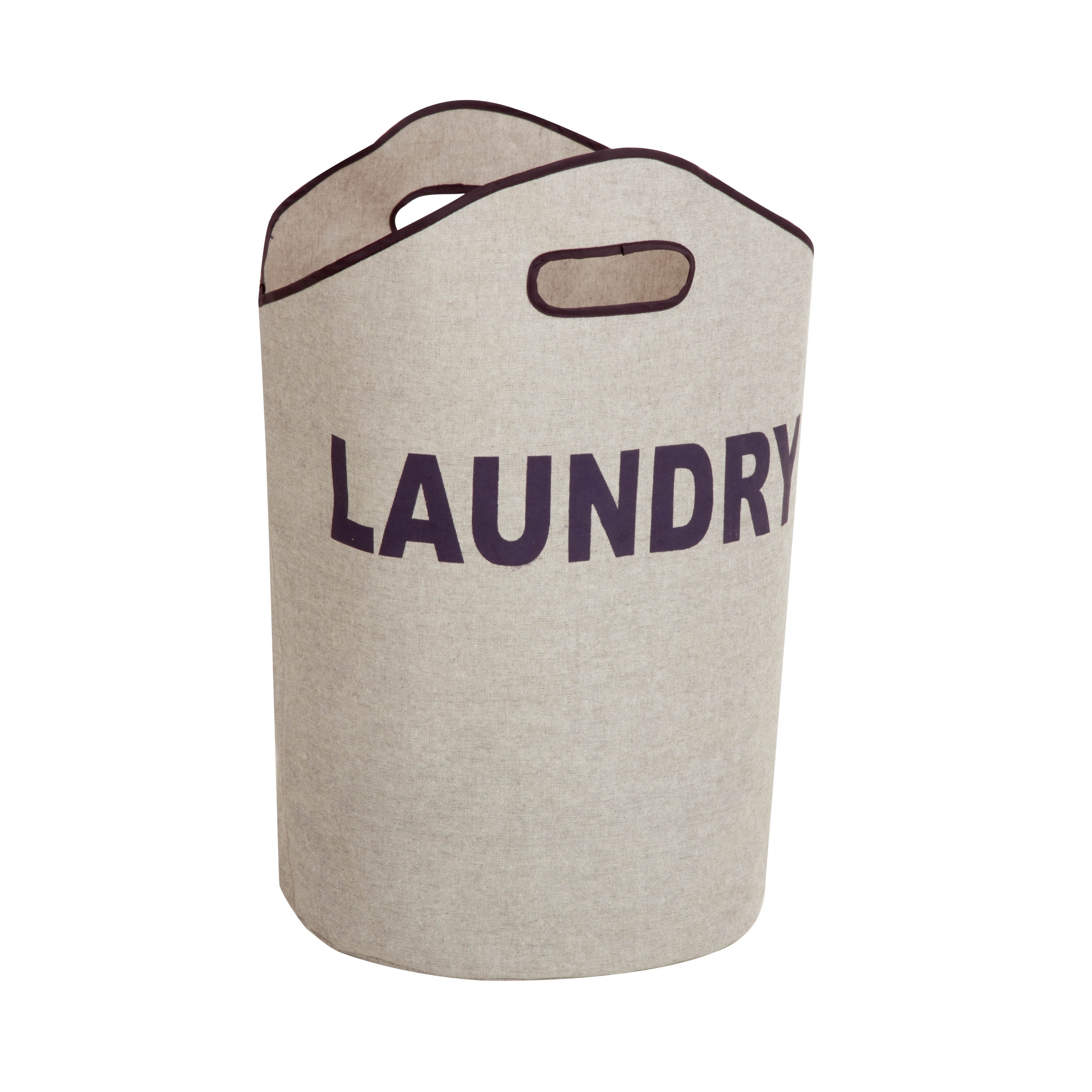 Honey-Can-Do LDY-02915 Gray Cotton/Polyester Laundry Hamper