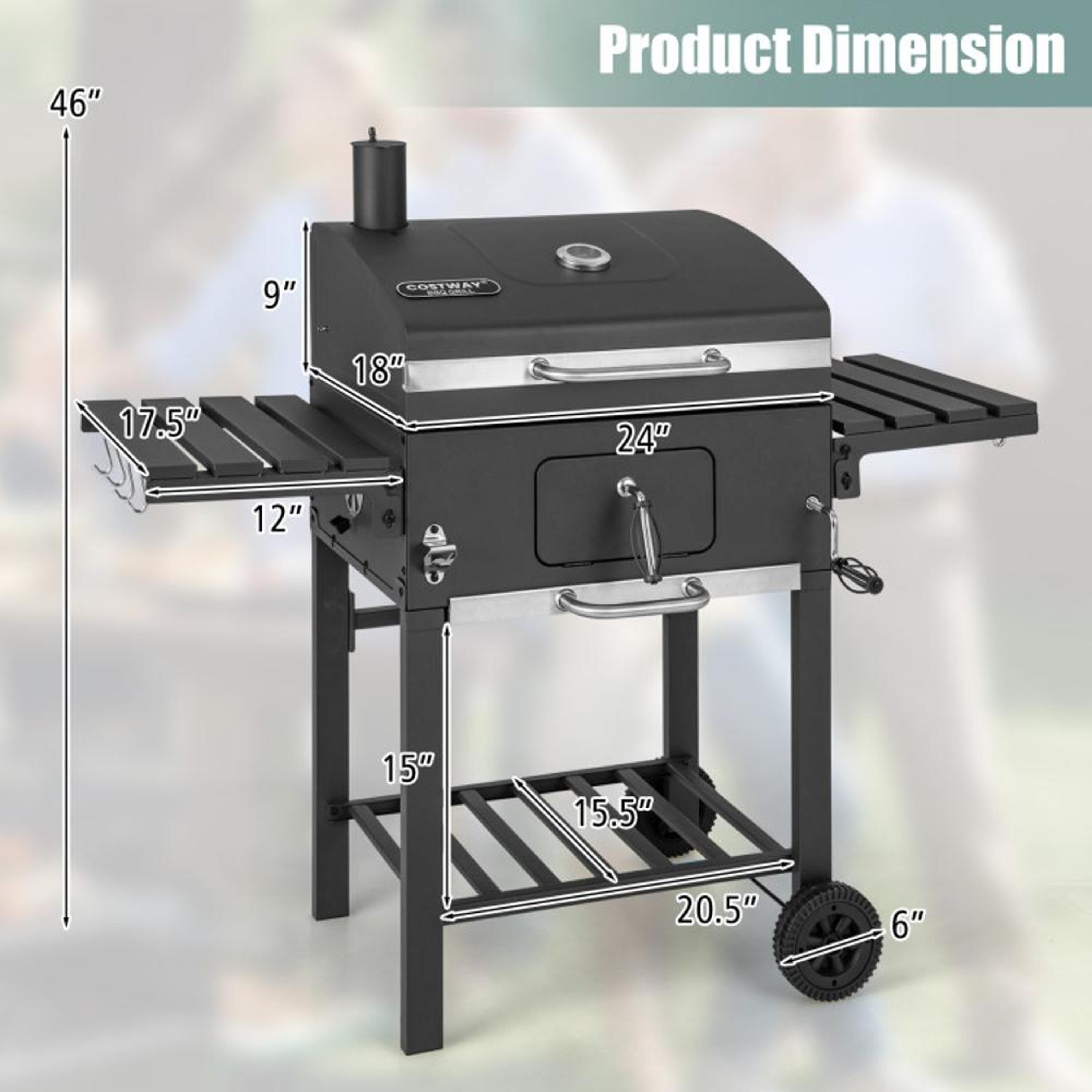 BABOOM BOM-NP11290-CO Charcoal-Grills - View #5