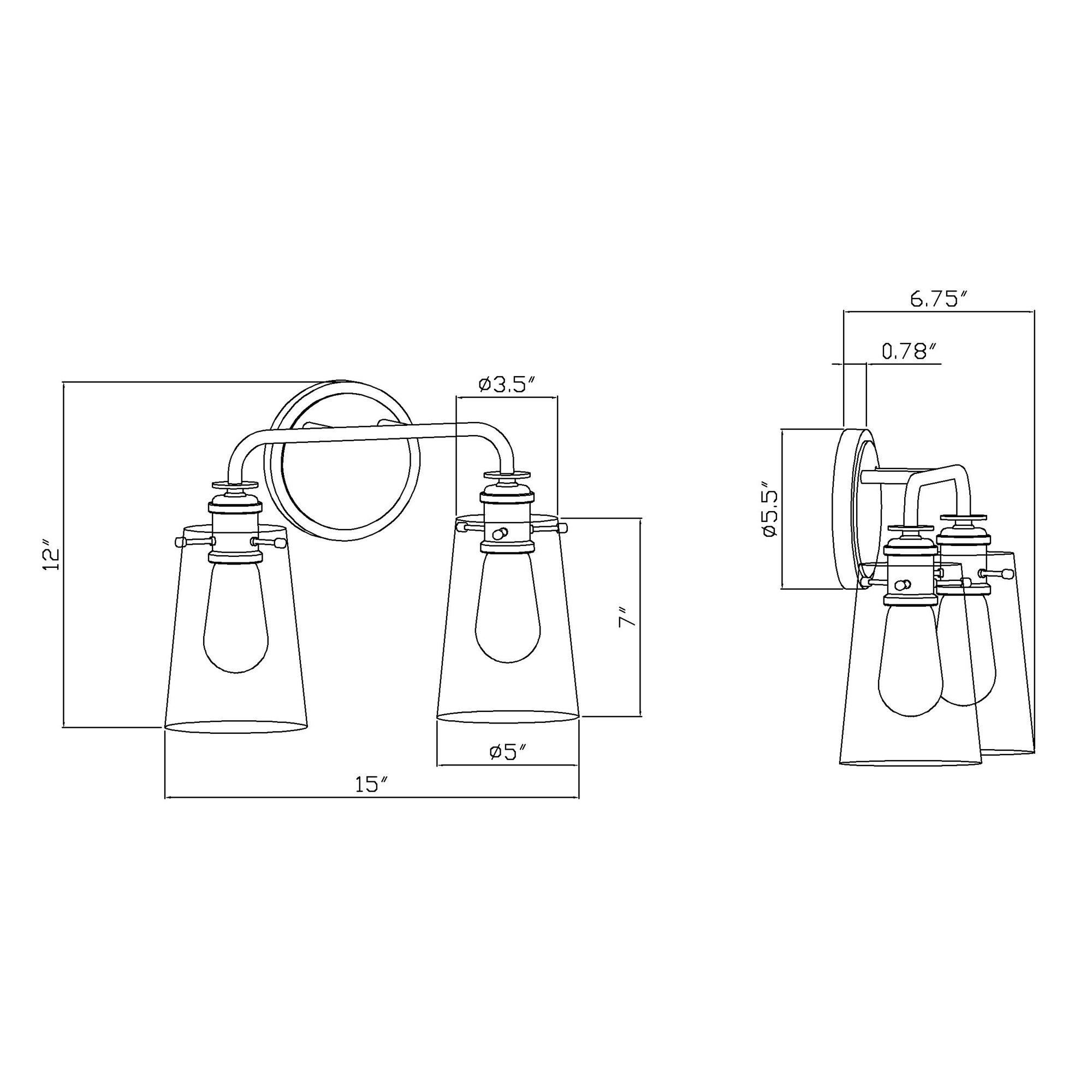 Forte Lighting 5118-02-62 b089995 - View #4