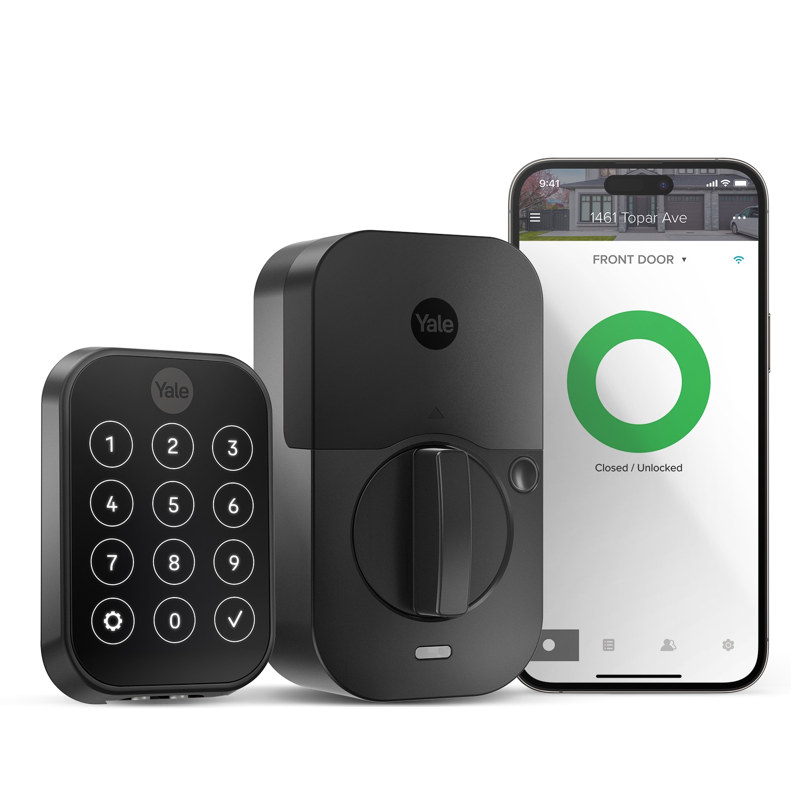 Yale Assure Lock 2 Black Suede Smart Lock Electronic Deadbolt with Wifi Bluetooth Touchscreen Keypad YRD450-WF1-BSP Sansujyuku sansujyuku.com