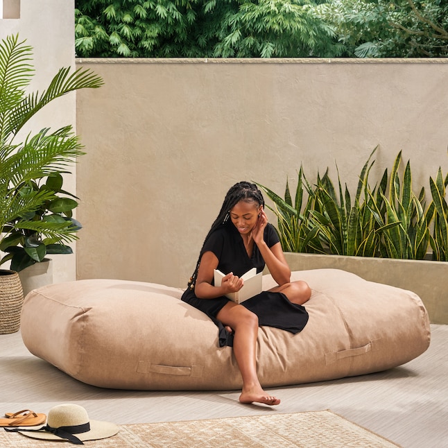 Pennenvriend Distributie Pedagogie Best Selling Home Decor Curacao Outdoor Water Resistant 6x3' Lounger Bean  Bag, Tuscany in the Bean Bag Chairs department at Lowes.com