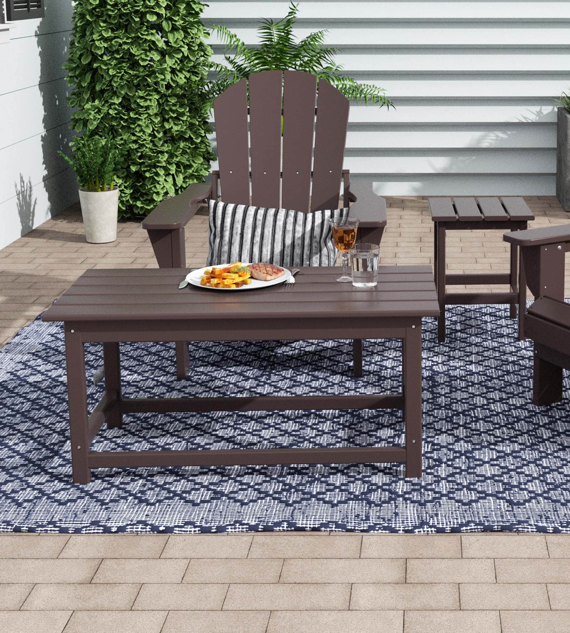 Westin Furniture 2001-CT-DKBR Patio-Tables - View #2