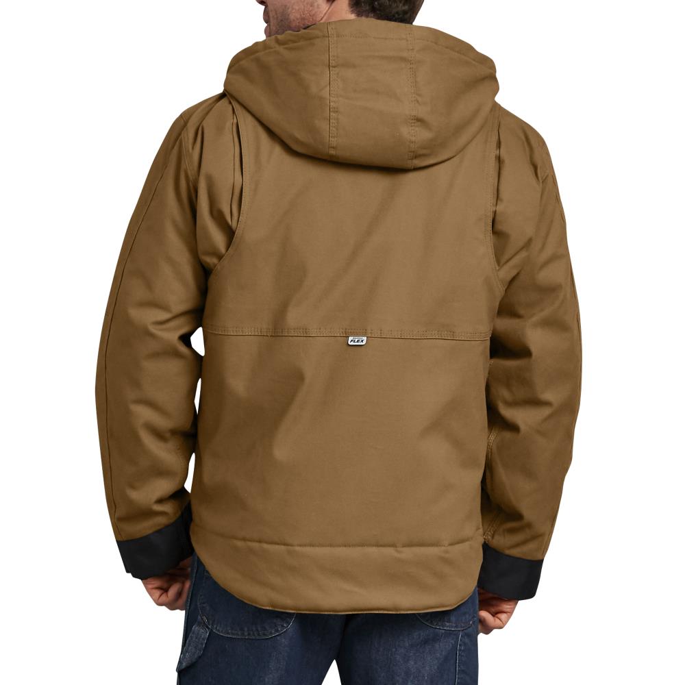 Carhartt Men's Carhartt Brown Duck Hooded Insulated Work Jacket (2X Large)