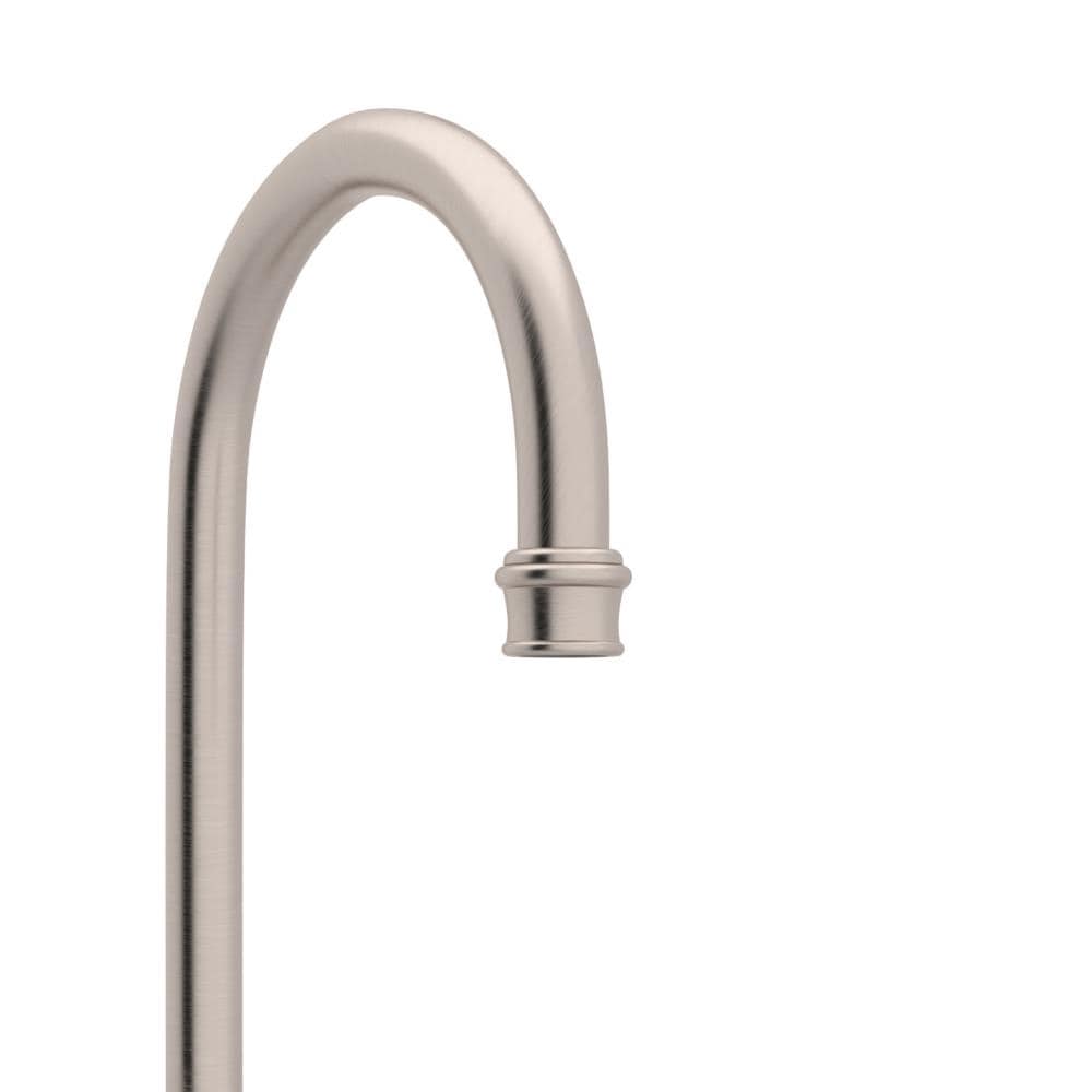Elegant Traditional 14.5" Polished Nickel Bar Faucet with Dual Handles