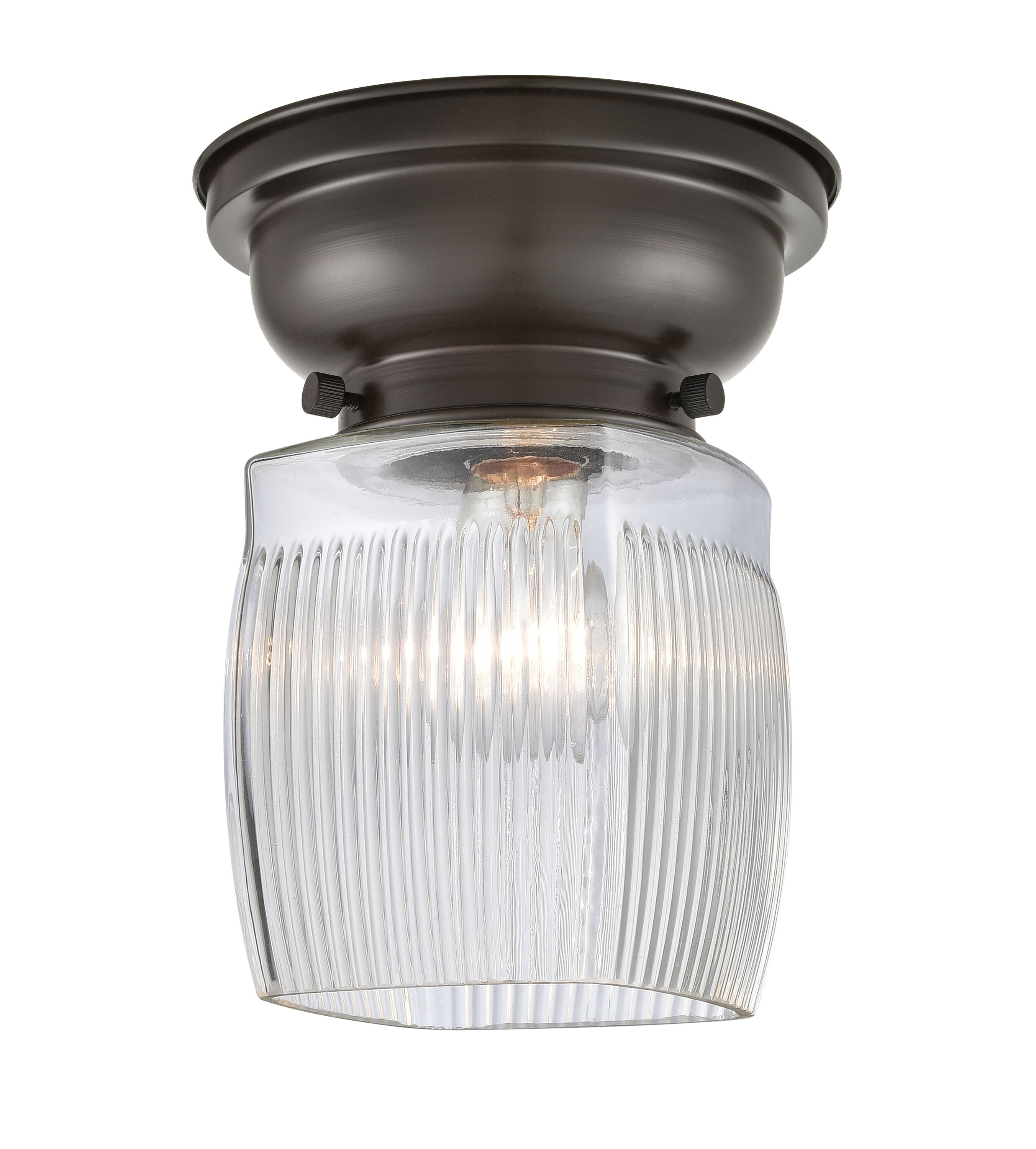 Innovations Lighting 623-1F-OB-G302 Colton 1 -Light 6.25-in Oil-rubbed Bronze Flush Mount Light