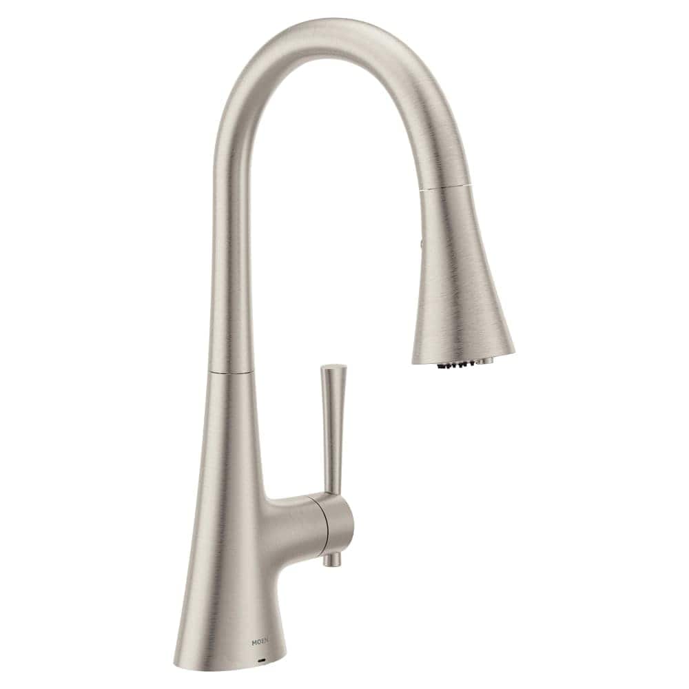 Moen Kurv Spot Resist Stainless Single Handle Deck-mount Pull-down Kitchen Faucet with Sprayer