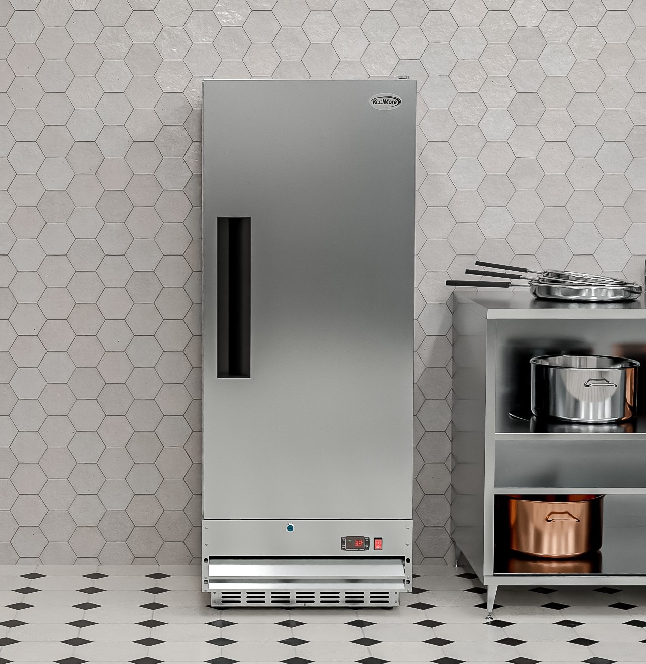 KoolMore RIR-1D-SS12C Commercial-Refrigerators - View #2
