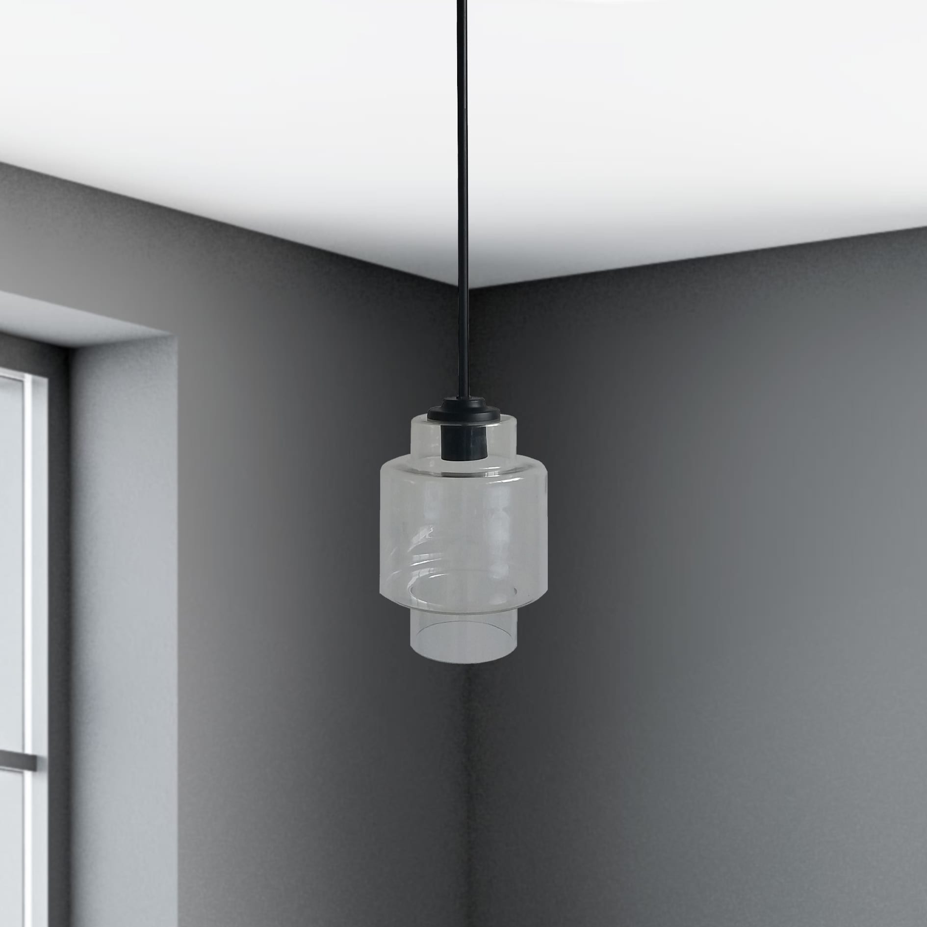 Whitfield Lighting PT96R-1CLBK Pendant-Lights - View #2