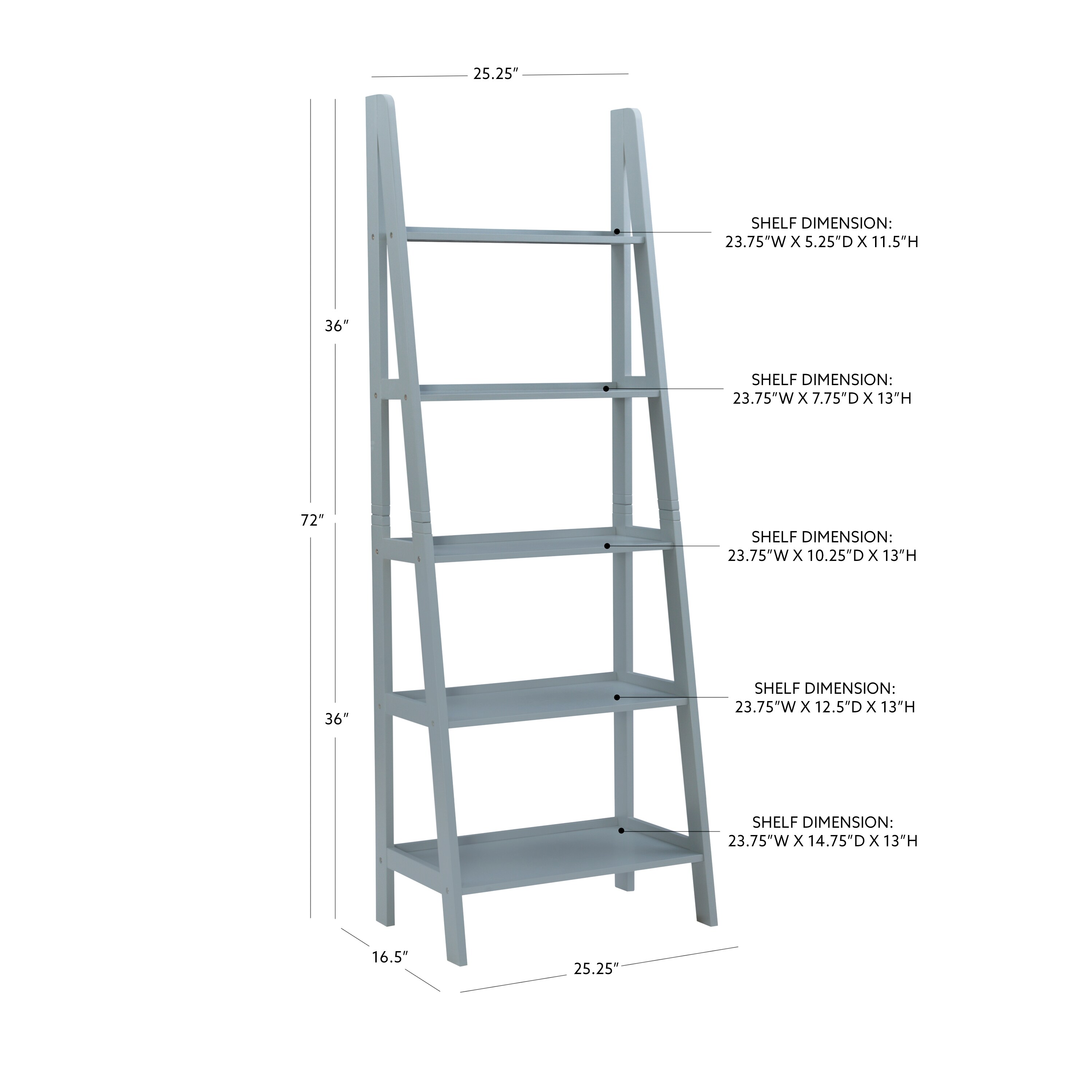 Linon BK222GRY01 bookcases - View #6