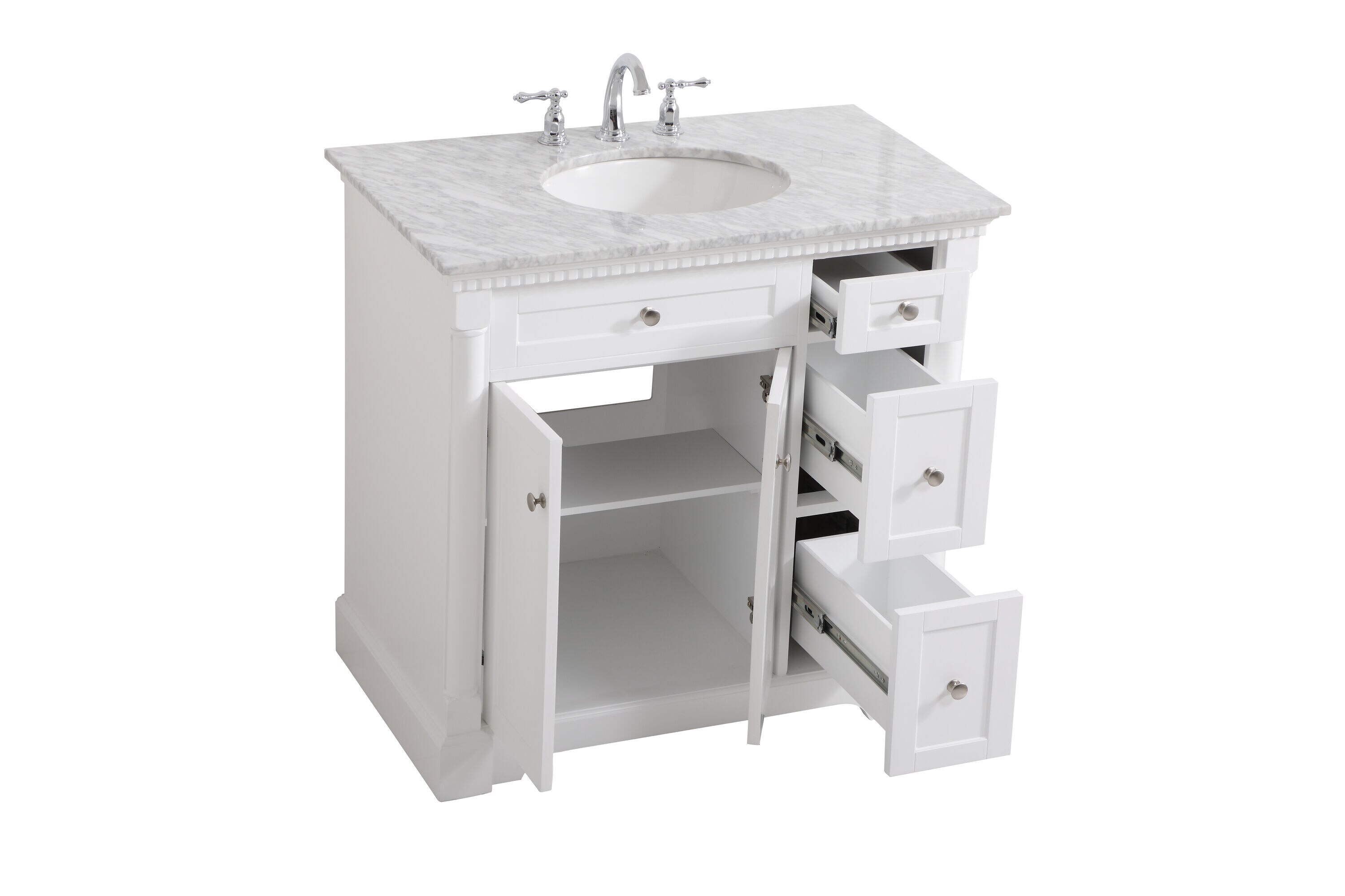 Elegant Decor HF159108WH Bath-Vanity-Combo - View #9