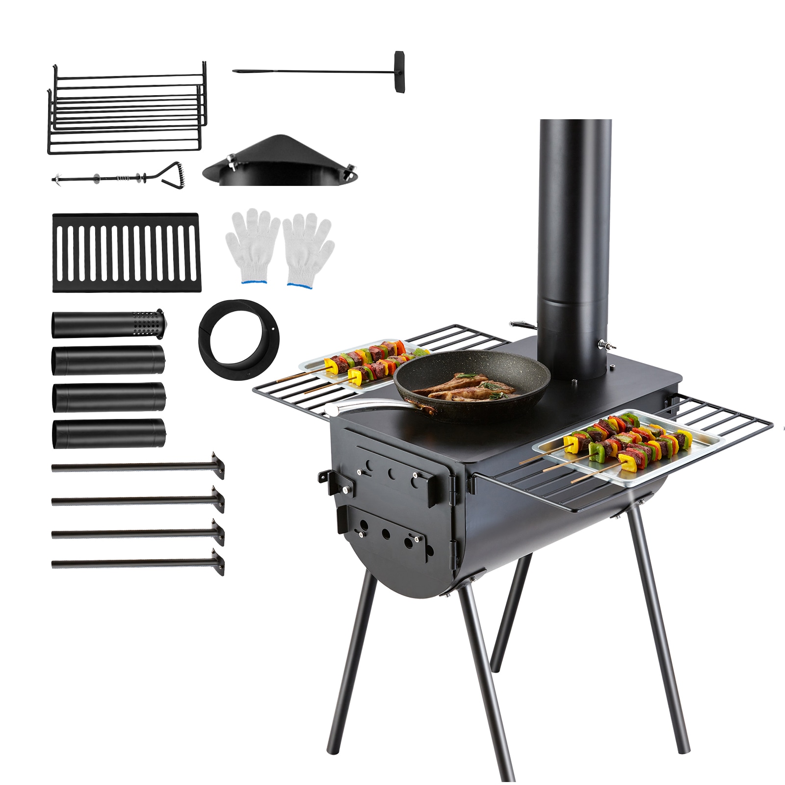 Camp Chef Deluxe Stainless Single 14-in Burner Steel Attachable Grill Box BB30LS Sansujyuku sansujyuku.com