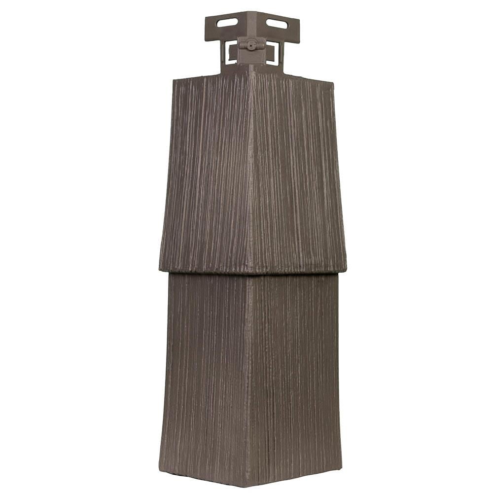 Novik 120060033  Shake RS Double 6-in Shake Cedar Blend Vinyl Siding Panel 4.5-Inches x 14.63-Inches
