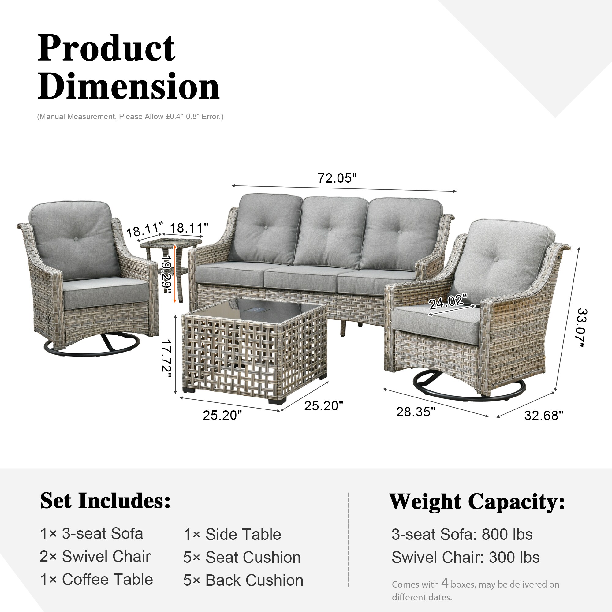 Toject TOYZPAD205-T Patio-Conversation-Sets - View #9