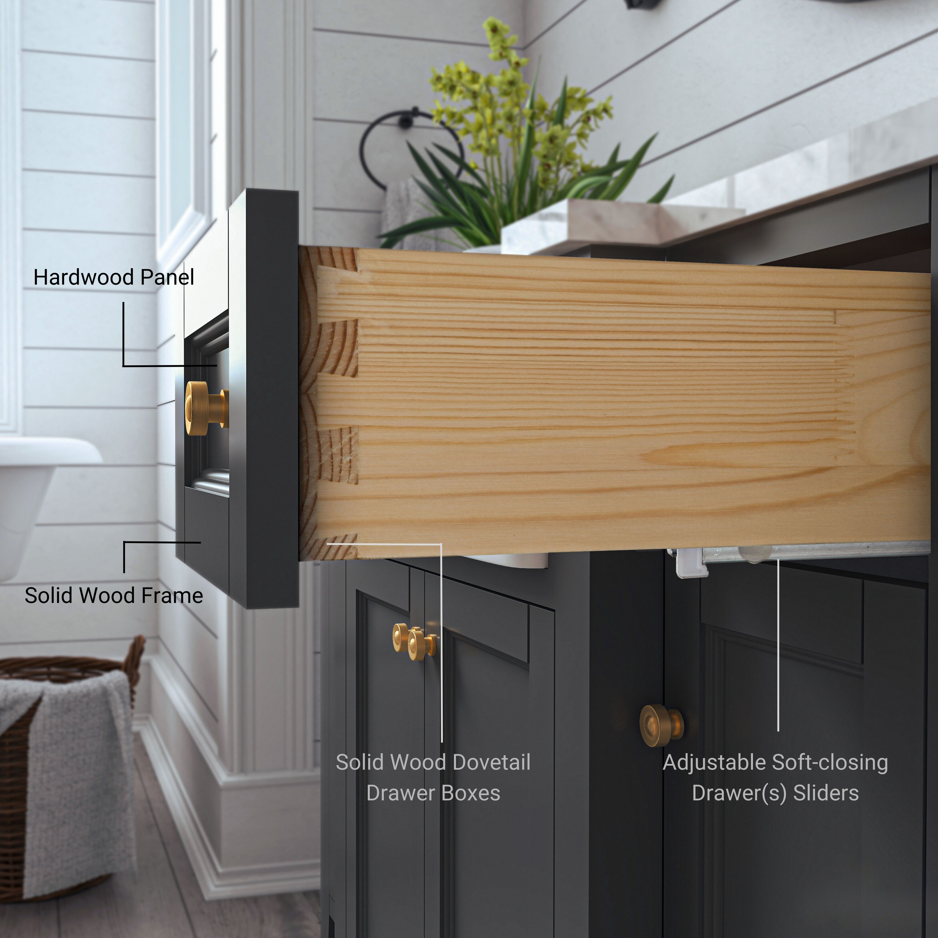 Ancerre Designs VTSADELINE48SGCWGD Bath-Vanity-Combo - View #7