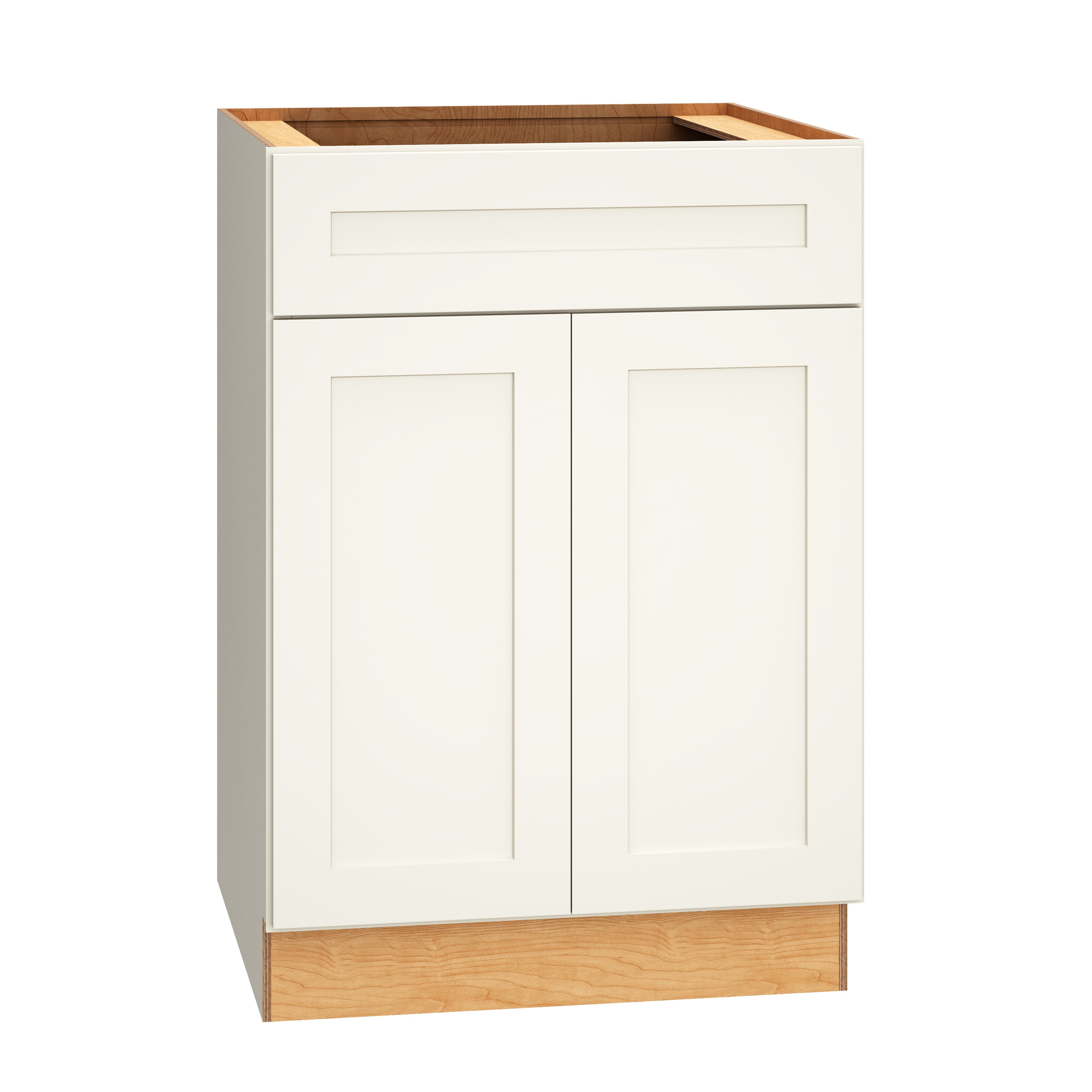 RELIABILT 332 B24 Pinnacle 24-in W x 34.5-in H x 24-in D White Base Fully assembled Plywood Cabinet (Recessed Panel Slab)