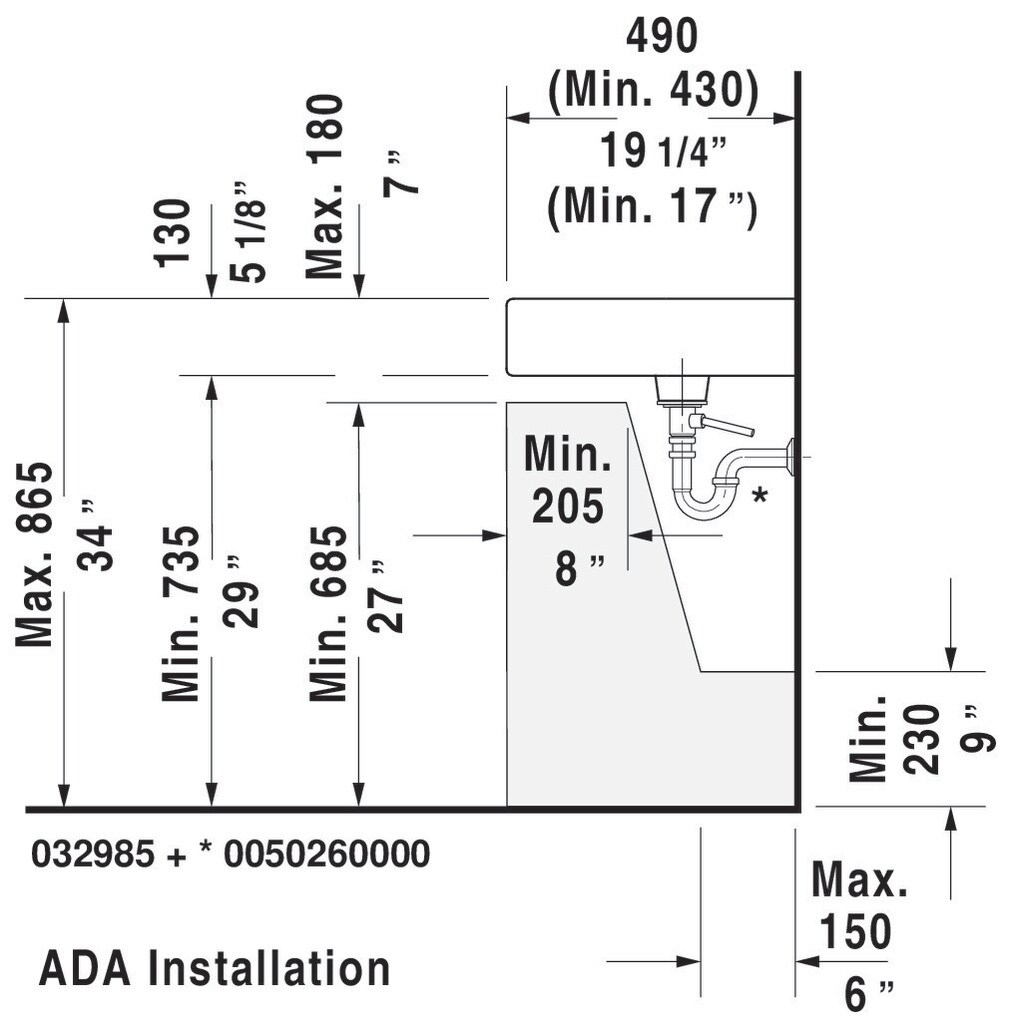 Duravit 0329850000 Bath-Sink - View #9