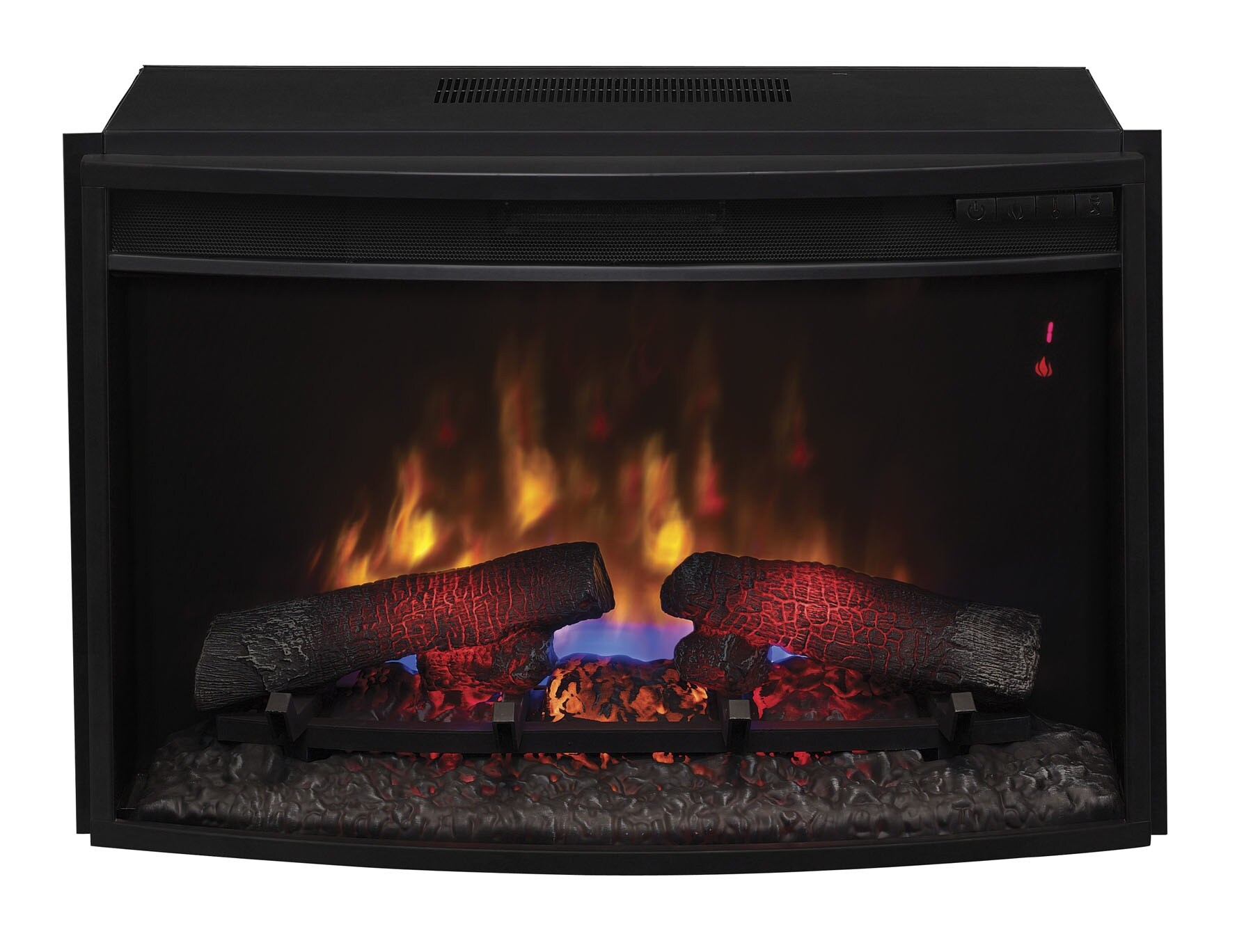 ClassicFlame 25EF031GRP 27-in Black Electric Fireplace Insert