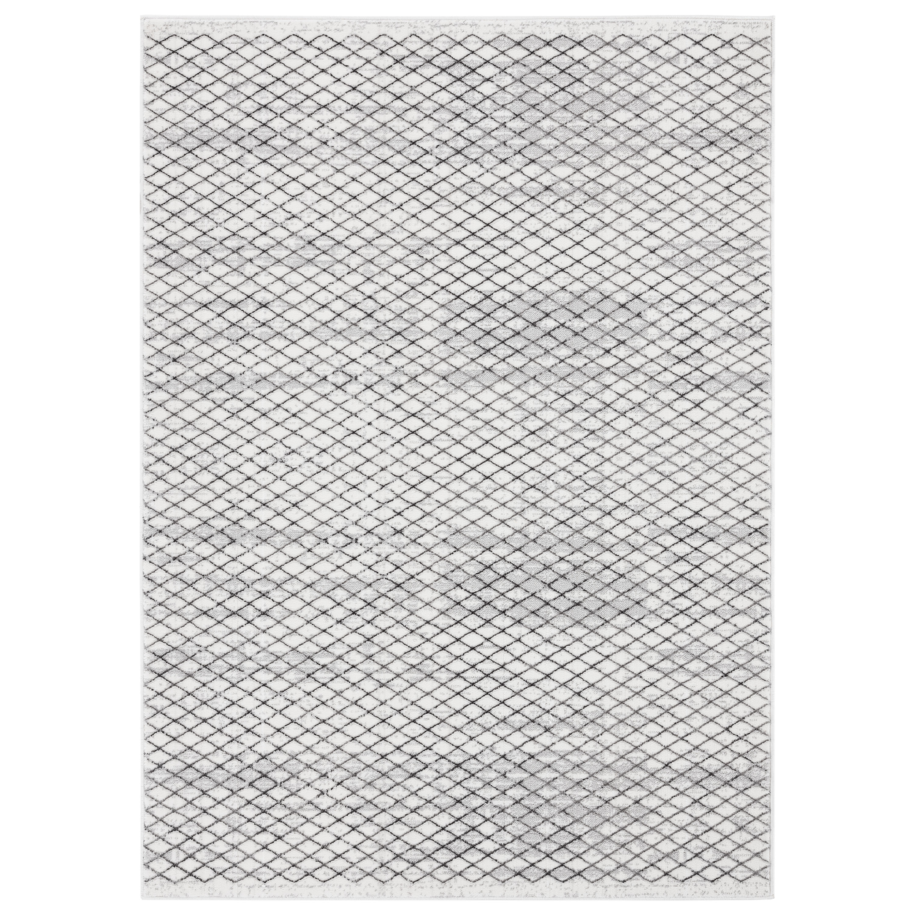 Home Dynamix 2-2817-100 Evoke Lattice 5 x 7 Ivory Indoor Geometric Area Rug