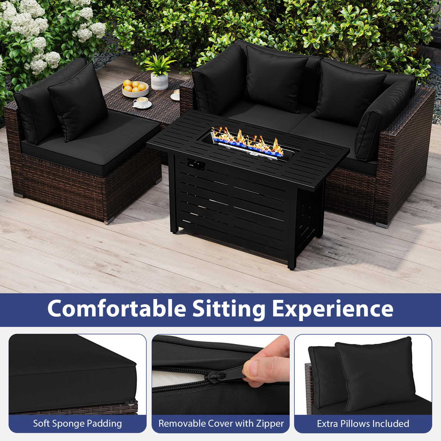 Costway CSHY005348 Patio-Conversation-Sets - View #6
