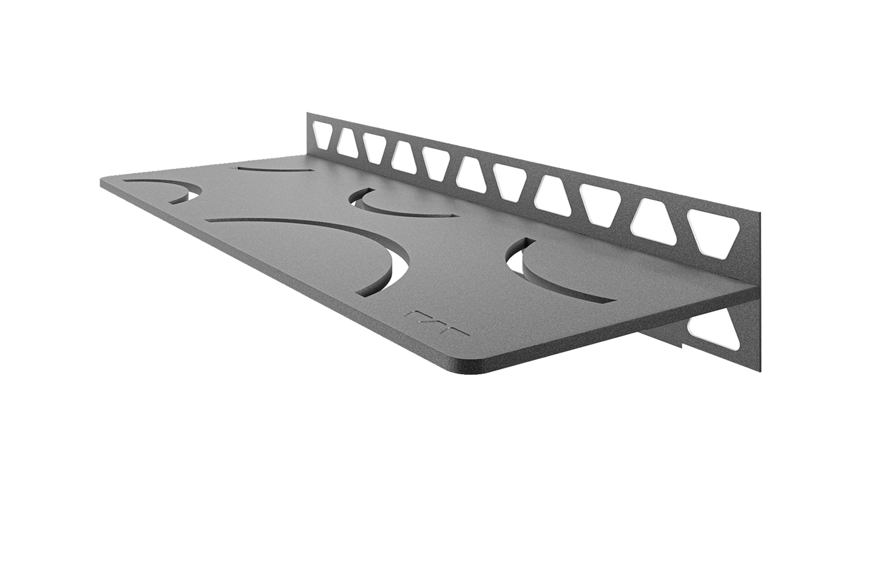 Schluter Systems SWS1D6TSG Shelf Rectangular Wall Curve Pewter