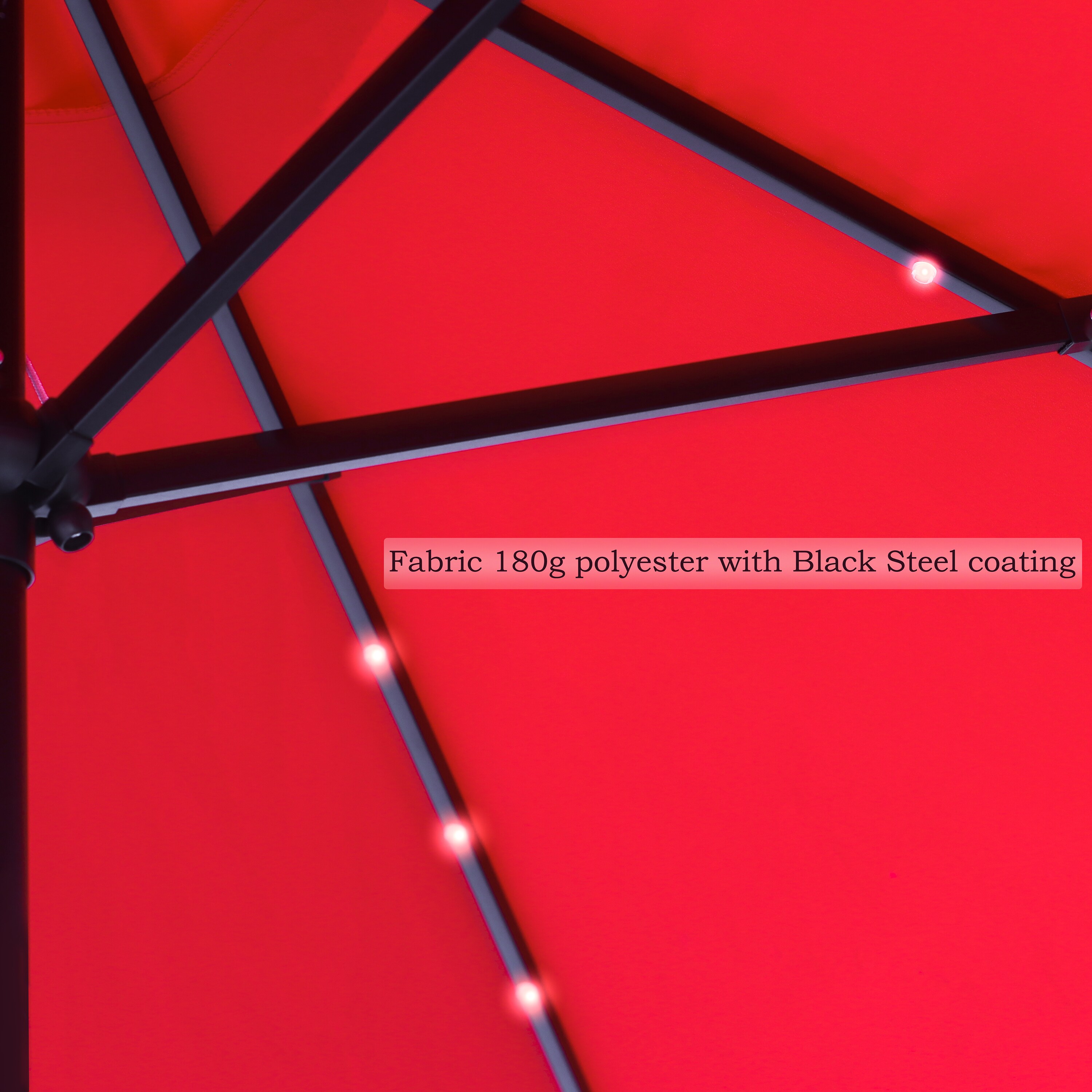 Trademark Innovations UMBLED-RECT-RED Umbrellas-2 - View #5