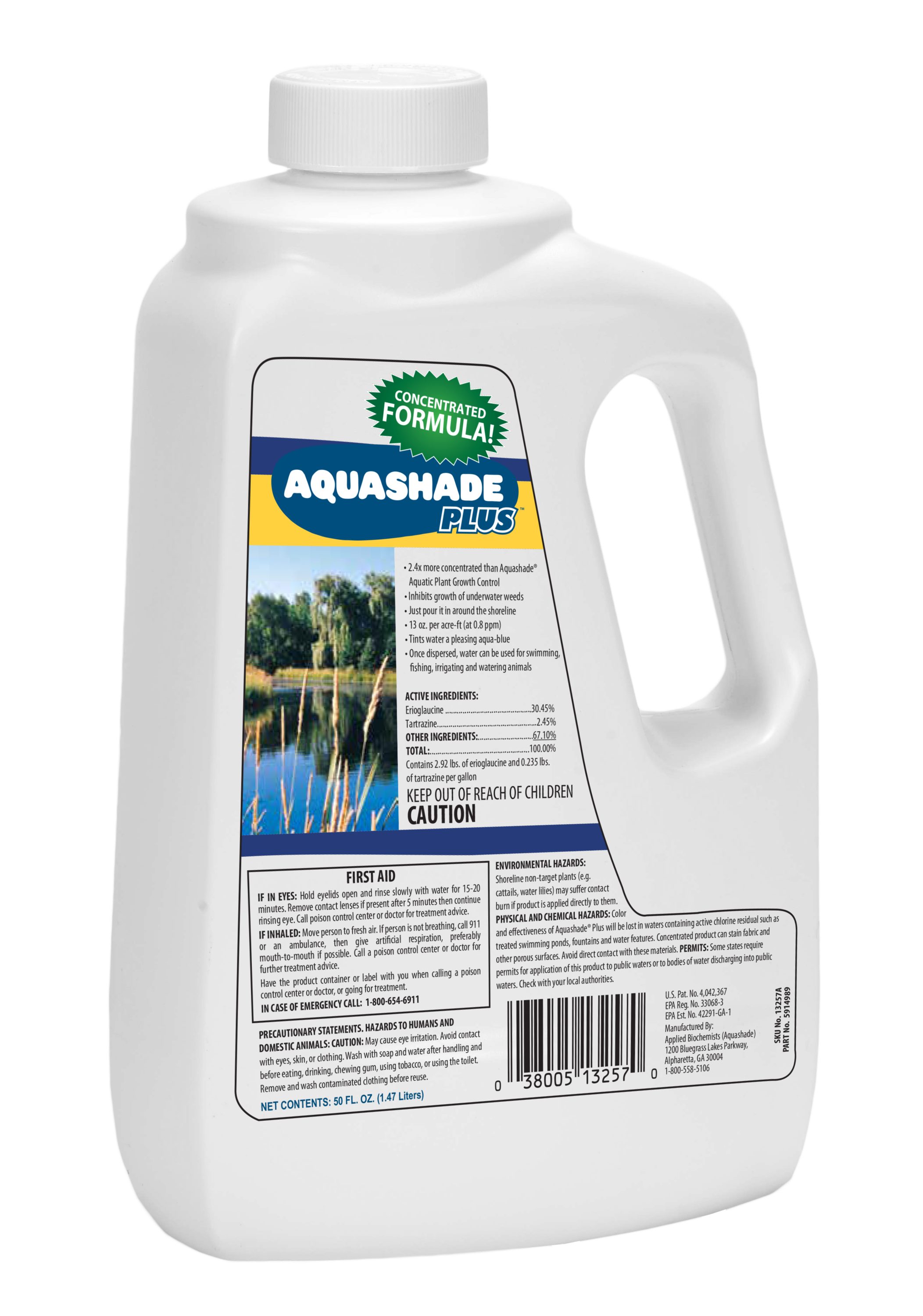 Aquashade Plus 1511.65 Highly concentrated EPA registered lake and pond colorant Pond Liquid Pond tint Fluid ounce(s)