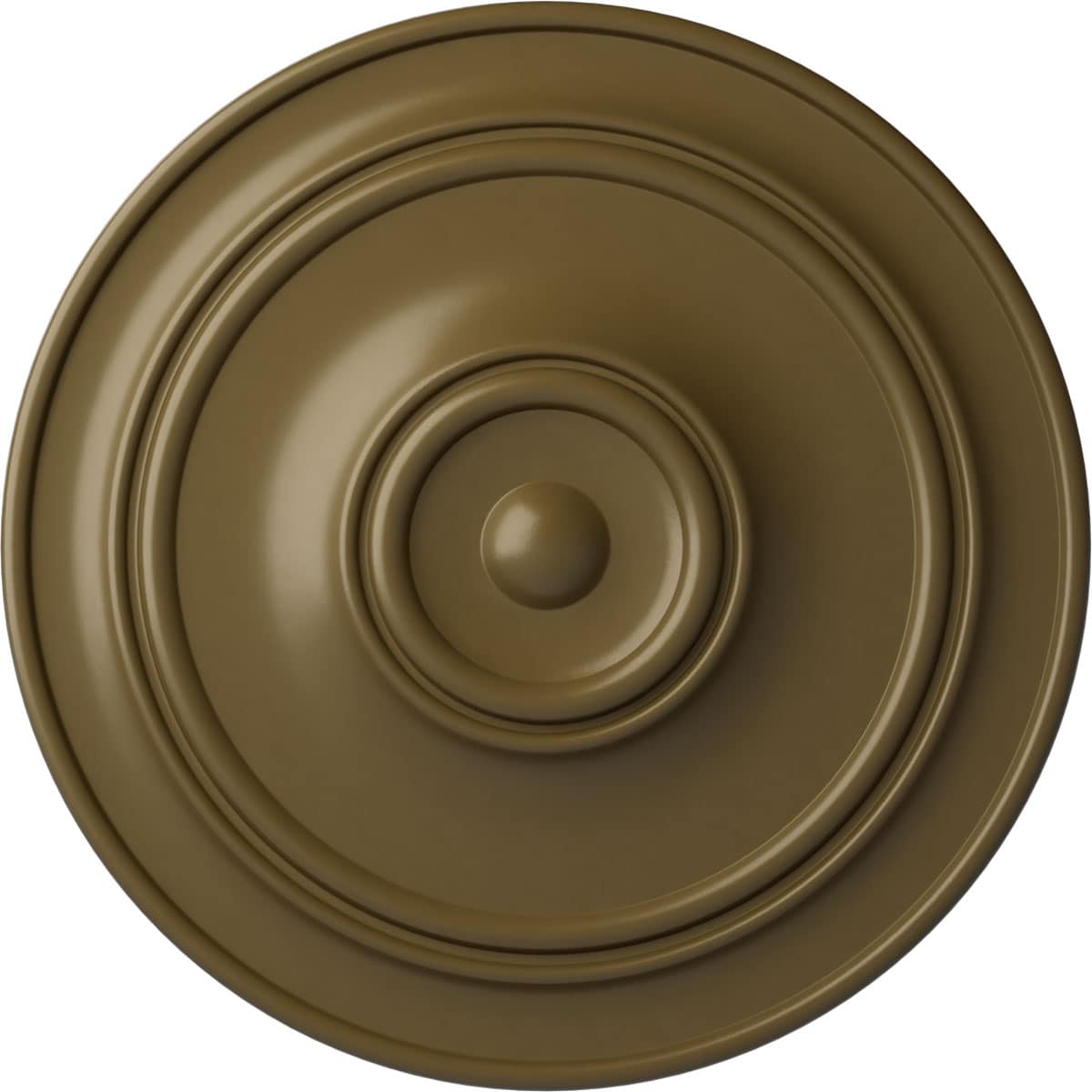 Ekena Millwork CM40CLMMF Small Classic 40.25-in W x 40.25-in L Painted Mississippi Mud Polyurethane Whole Ceiling Medallion