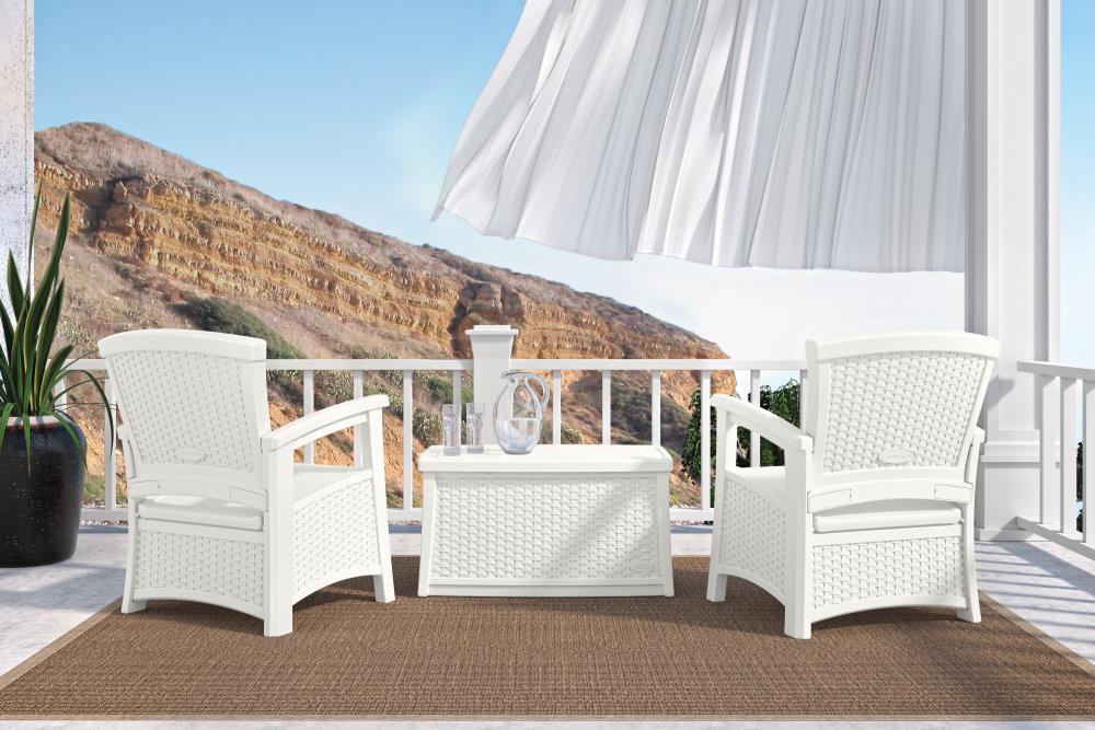 Suncast loveseat with discount storage