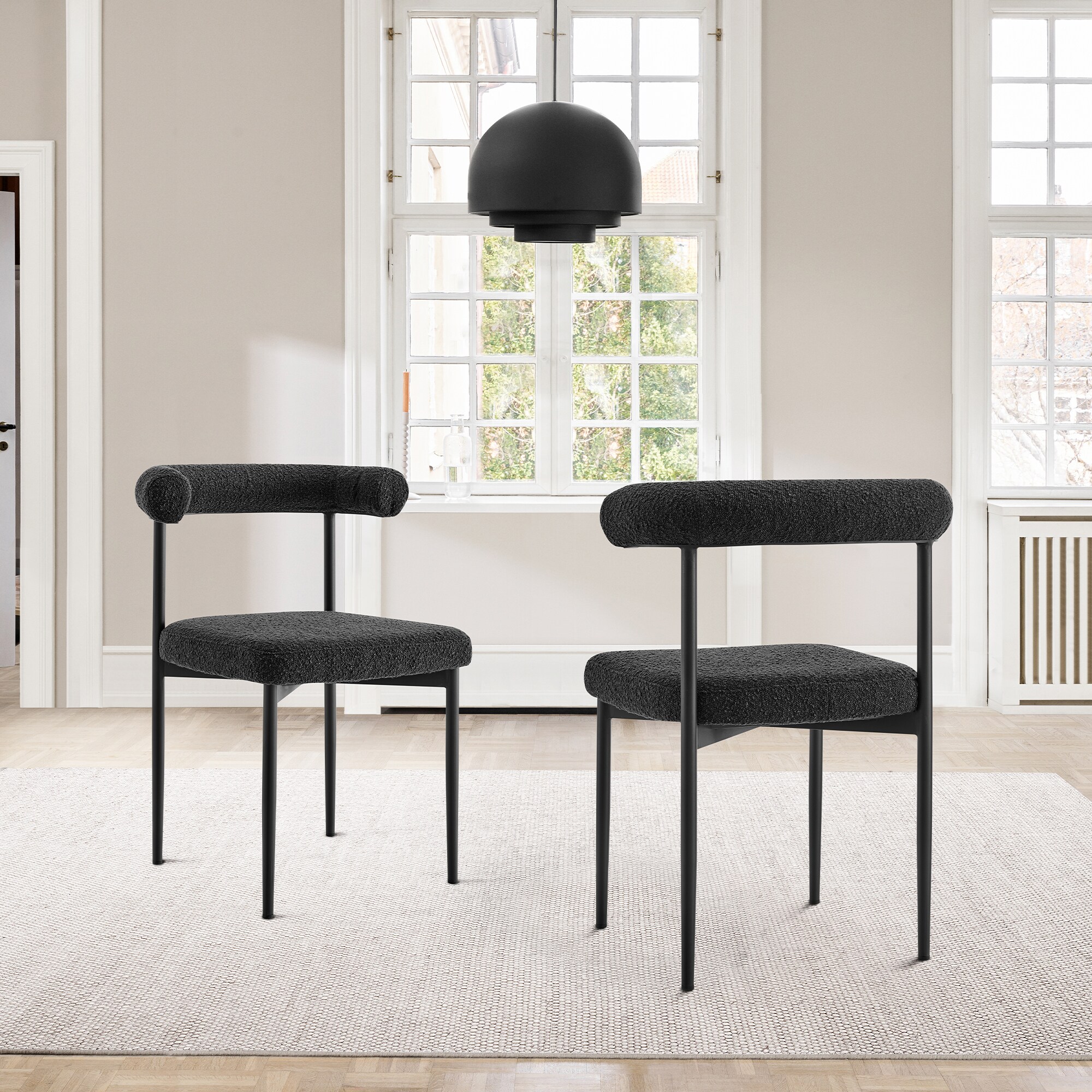 Armen Living LCSNSIBLK Dining-Chairs - View #2