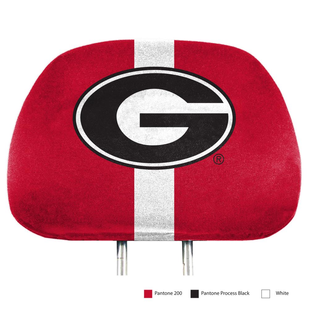 FANMATS University Of Georgia 2 Piece Color Head Rest Cover Set At ...