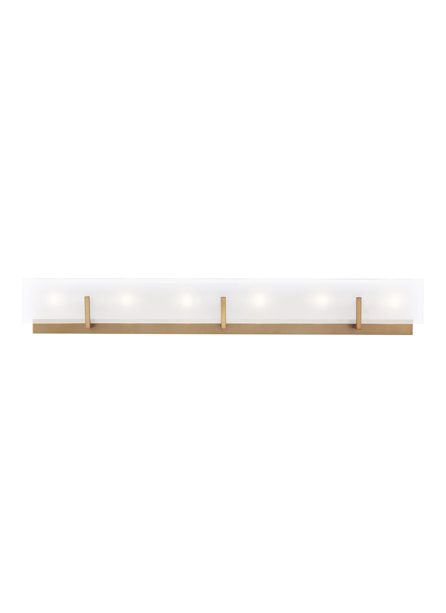 Generation Lighting 4430806EN-848 Syll 38-in 6 -Light Satin Brass Modern/contemporary Vanity light