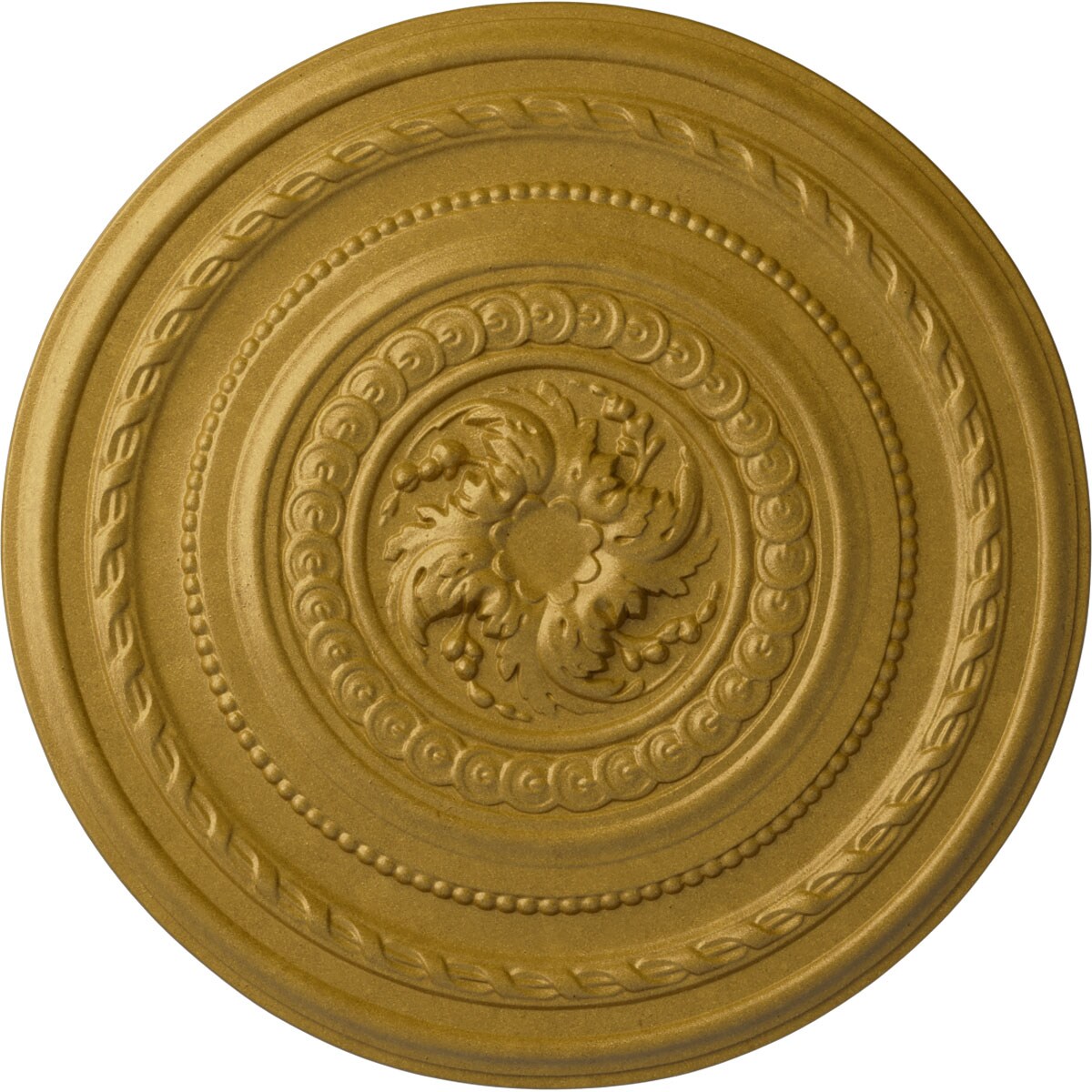 Ekena Millwork CM26PEPGS Pearl 26.25-in W x 26.25-in L Painted Pharaohs Gold Polyurethane Whole Ceiling Medallion
