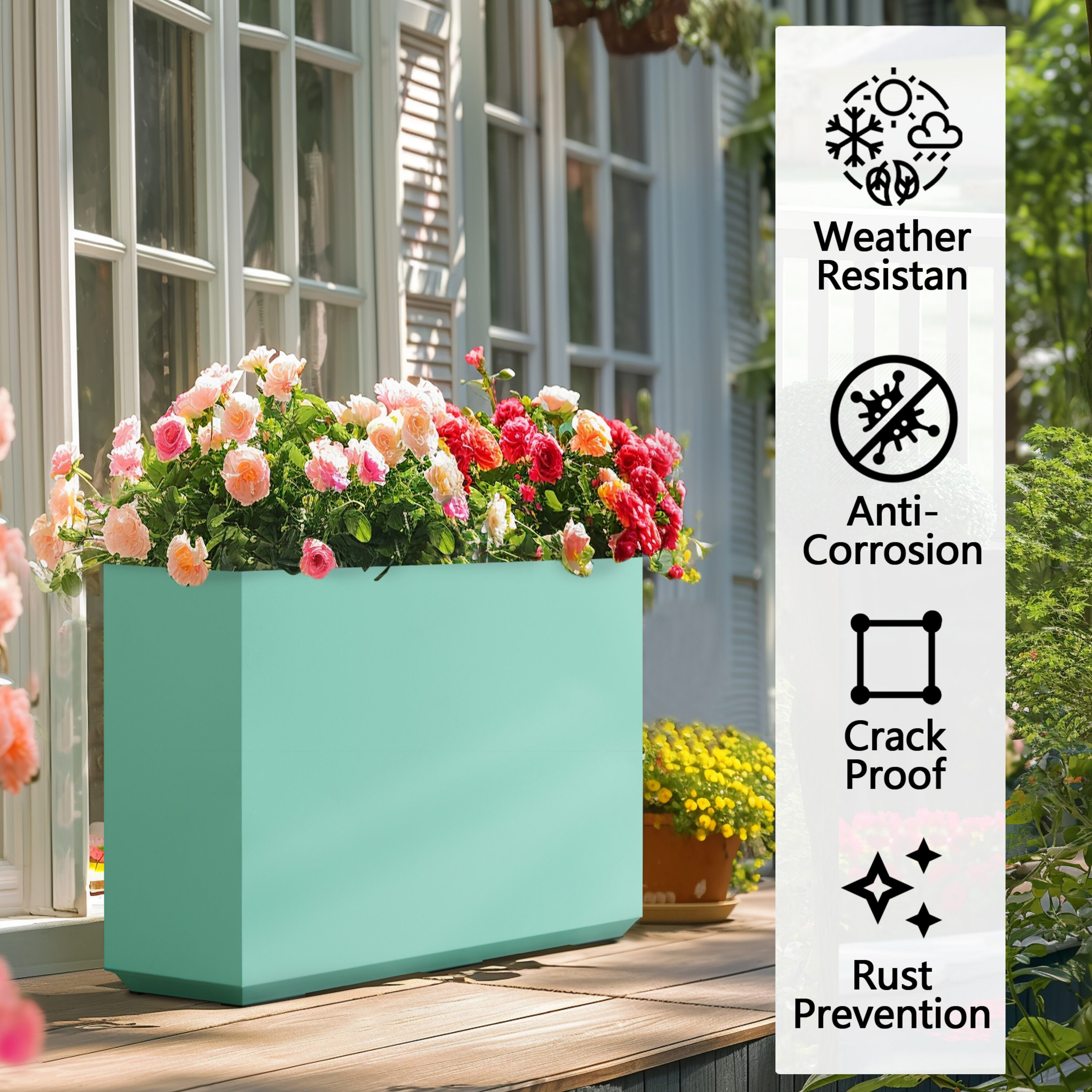EDYO LIVING HCMP008-AB Planter-Window-Box - View #3