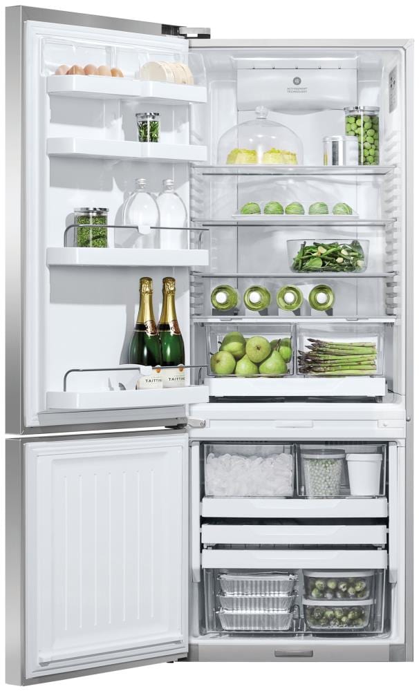 Fisher & Paykel ActiveSmart 13.4cu ft Counterdepth BottomFreezer Refrigerator with Ice Maker