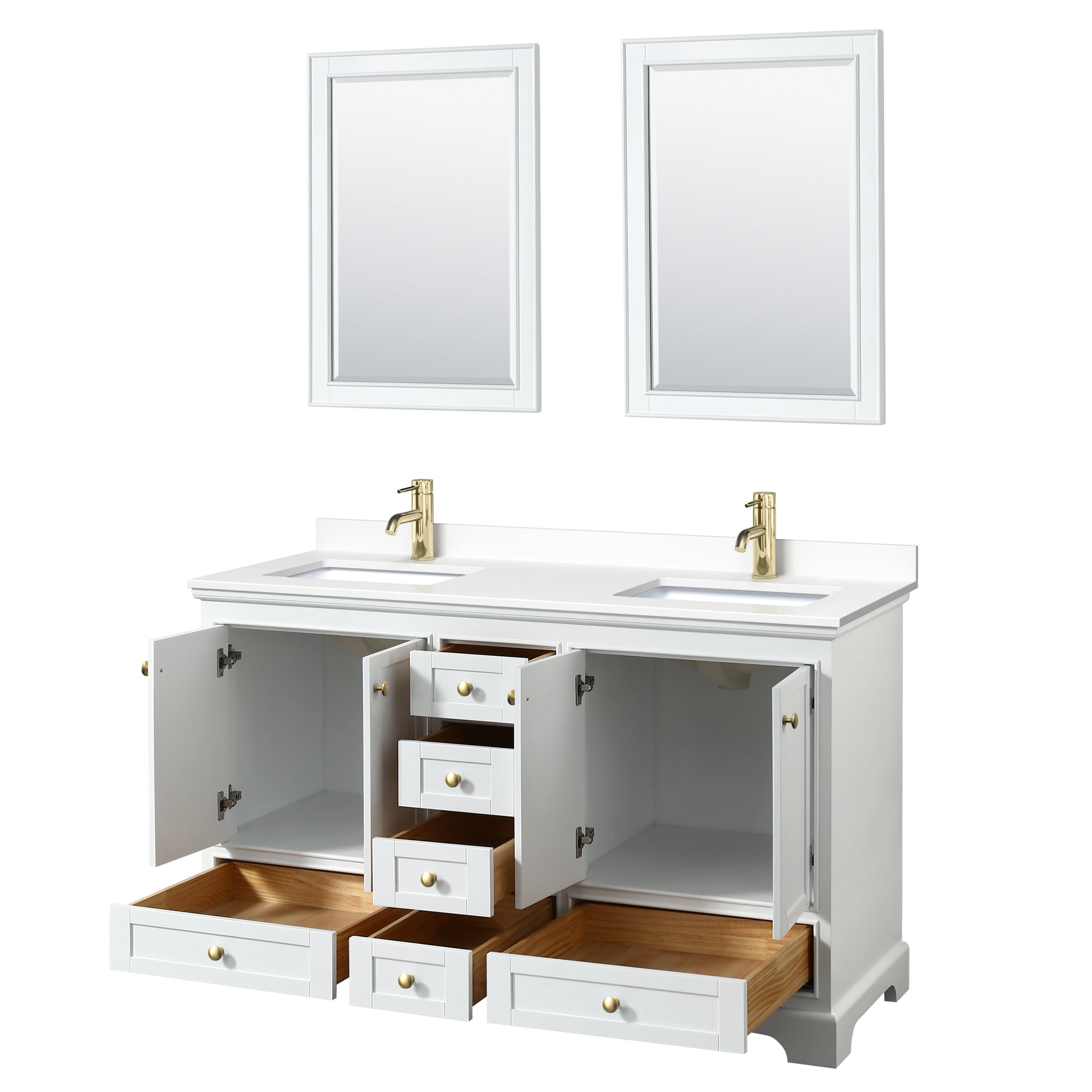 Wyndham Collection WCS202060DWGWCUNSM24 Bath-Vanity-Combo - View #2