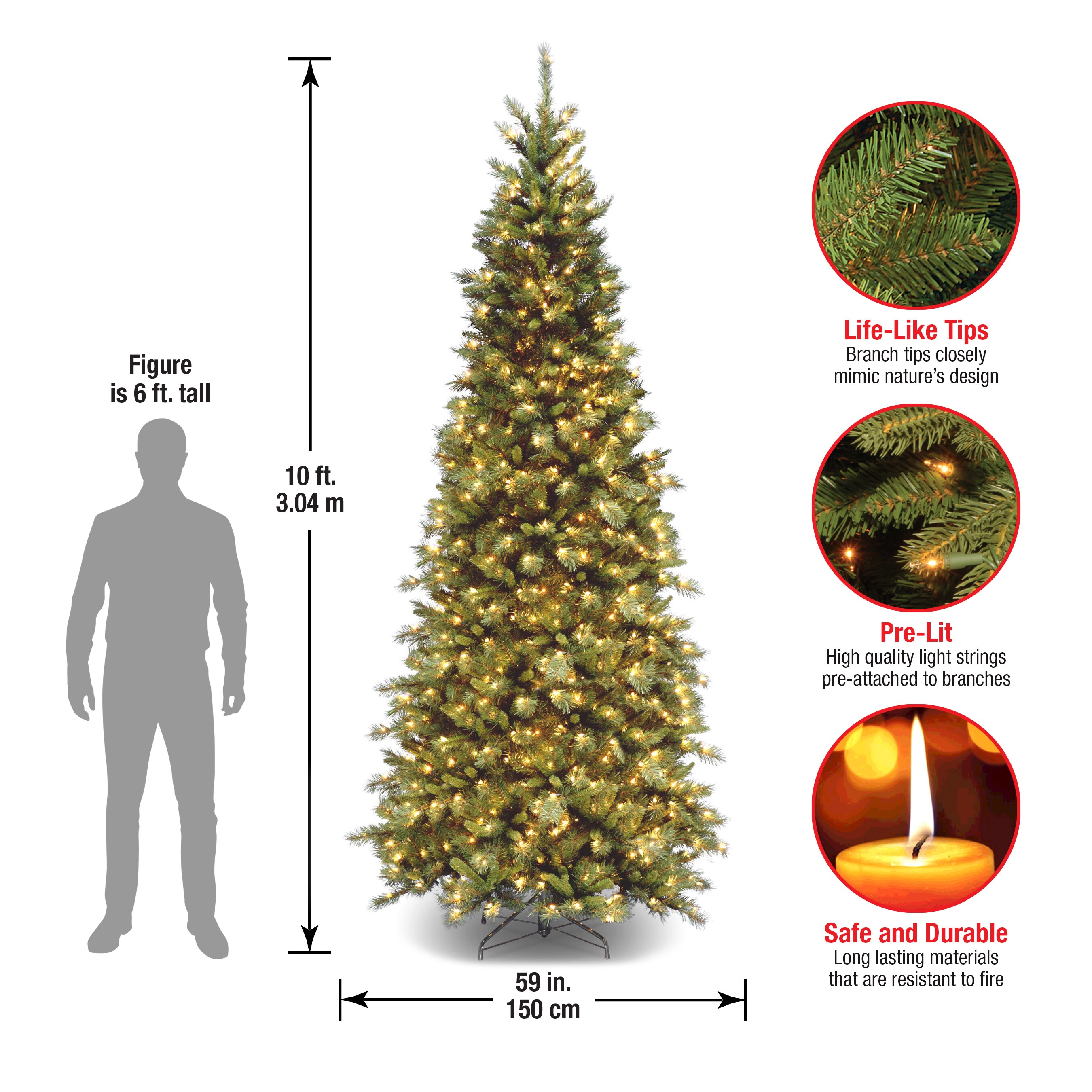National Tree Company TFSLH-100LO Artificial-Christmas-Trees - View #6