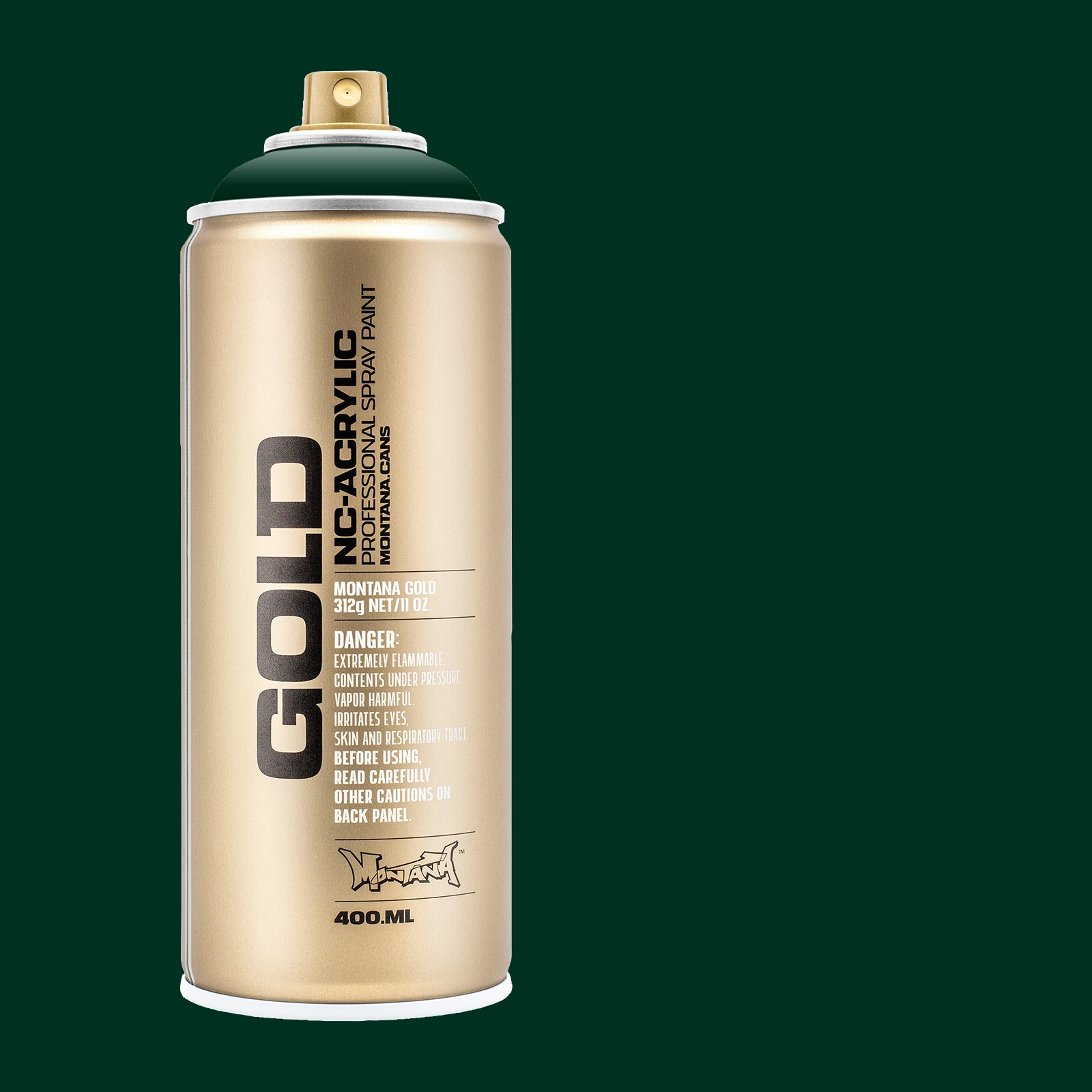 Montana Cans MXG-G6090 GOLD Matte Deep Forest Spray paint ( NET WT. 11-oz )