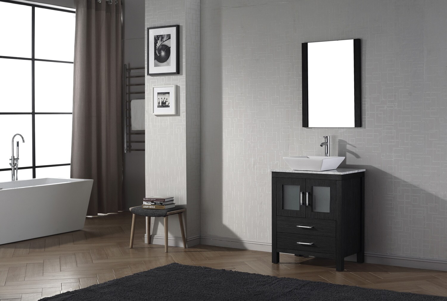 Virtu USA KS-70024-WM-ZG Bath-Vanity-Combo - View #3