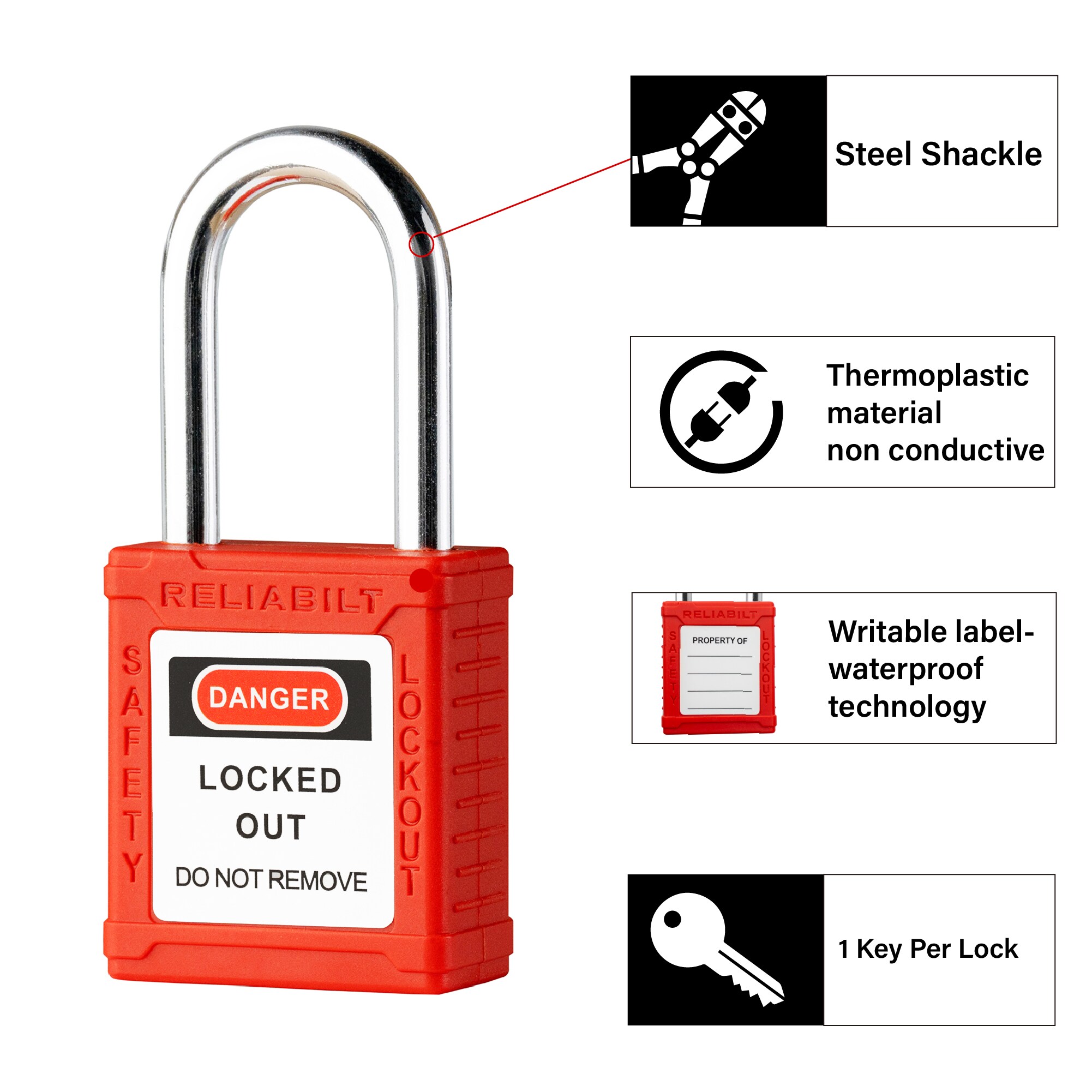 RELIABILT ACB-ZT2 Padlocks-Locks-Cables - View #11