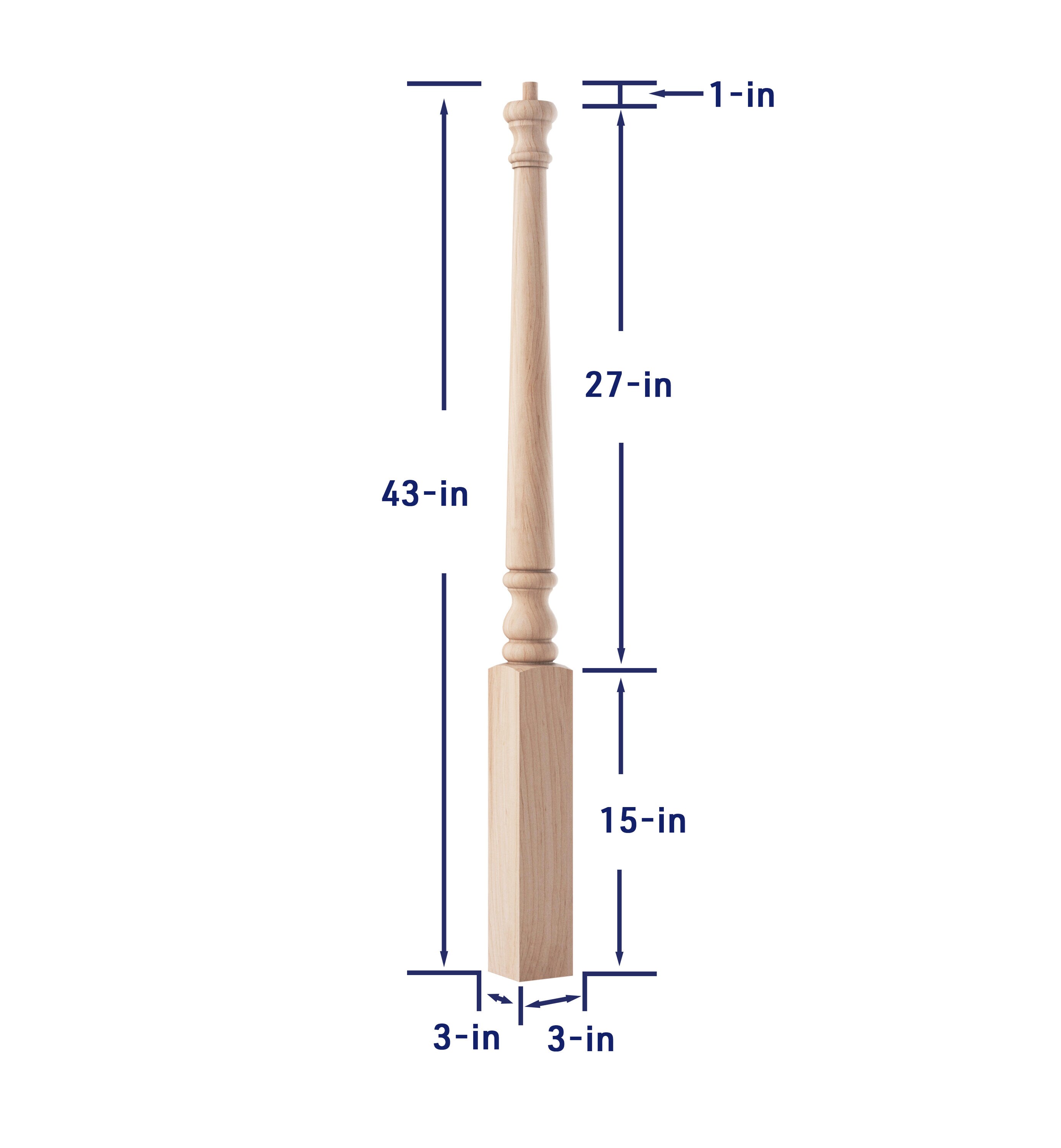Crown Heritage 4444010 Interior-Stairpart-Newel-Posts - View #4