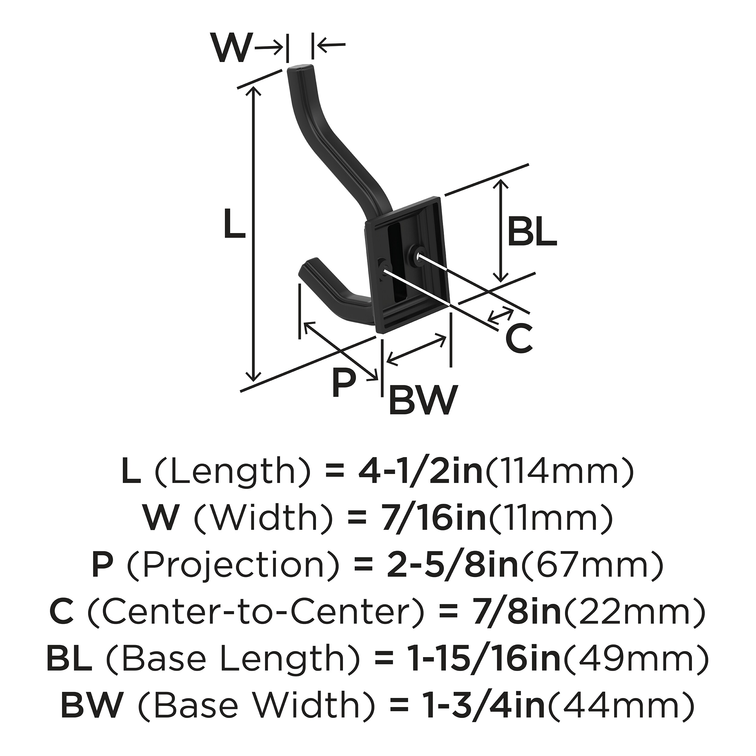 Amerock H37005MB Decorative-Wall-Hooks - View #4