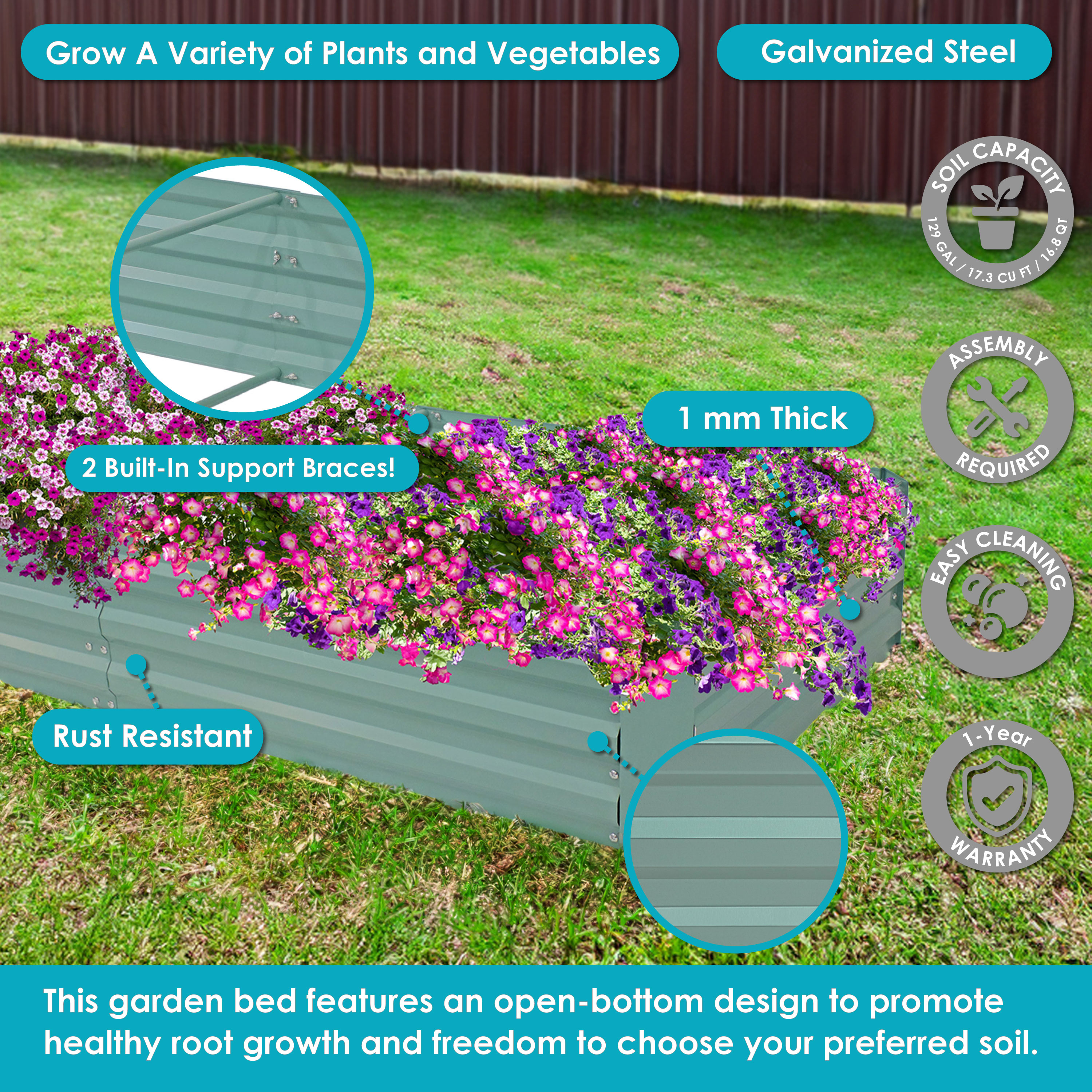 Sunnydaze Decor NPH-687 Raised-Garden-Beds - View #3