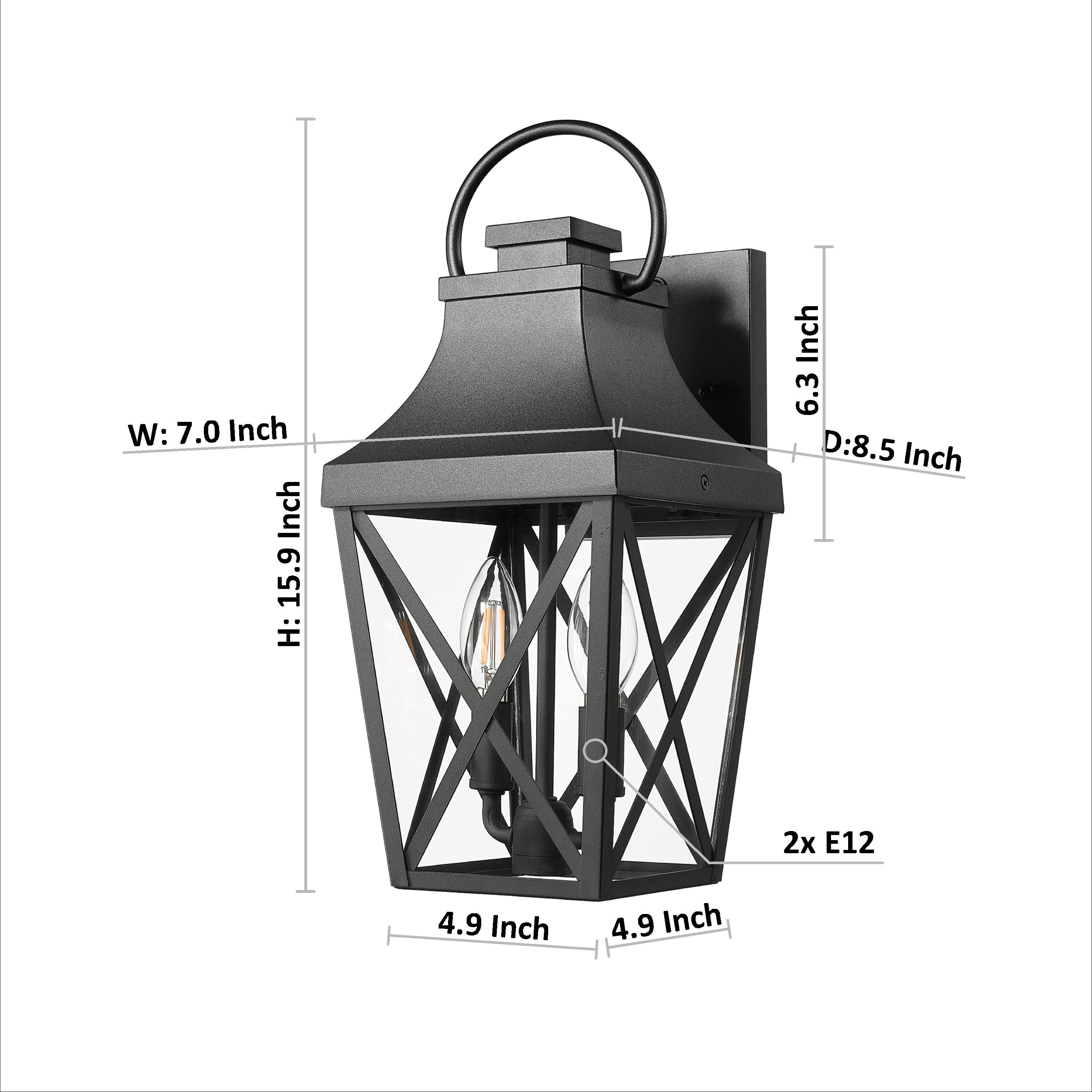 WELLFOR GDF004TP Outdoor-Wall-Lighting - View #5