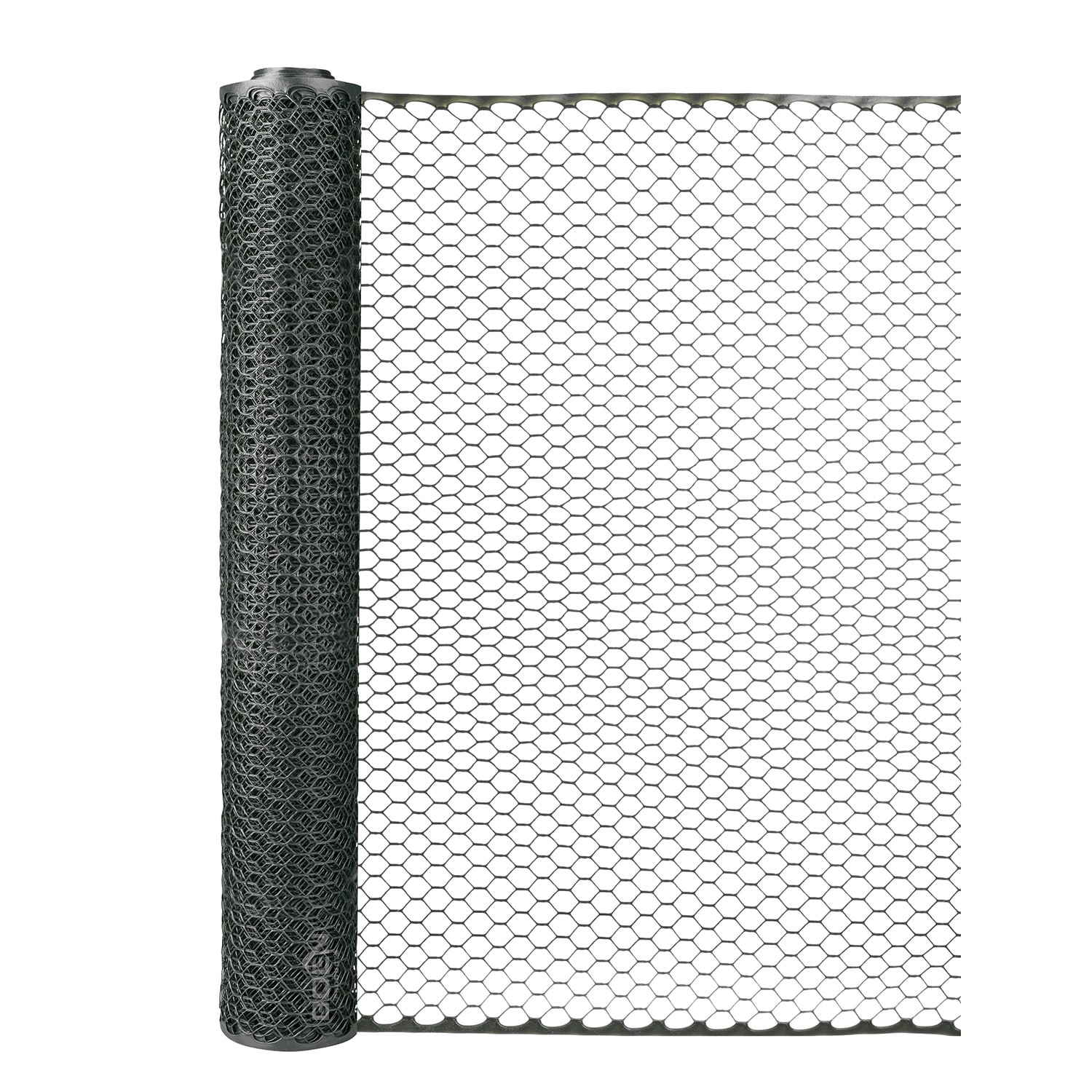 Polyethylene (PE) netting, black, 28mm mesh size (HM), twine no. T120  (1,2mm Ø), width 5m