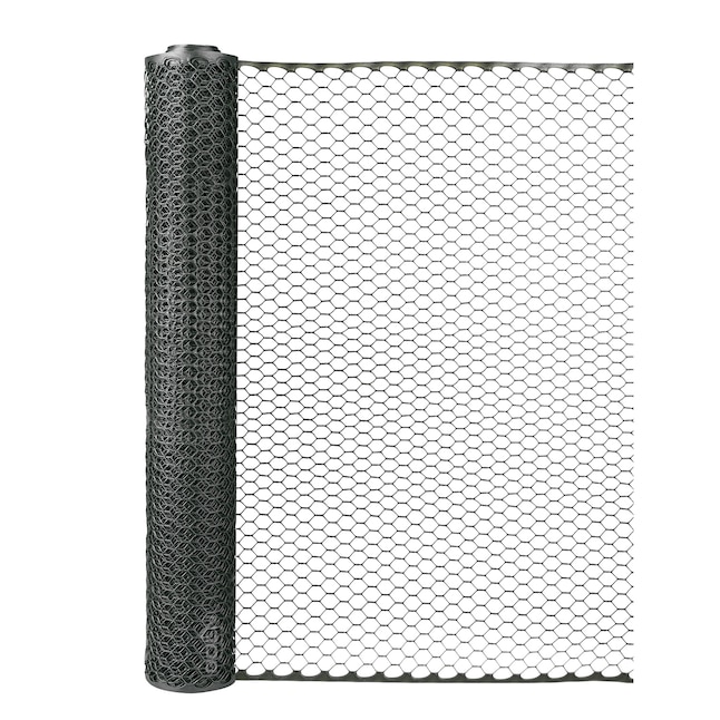 Poultry Hex Netting, Black, 3 ft. x 25 ft