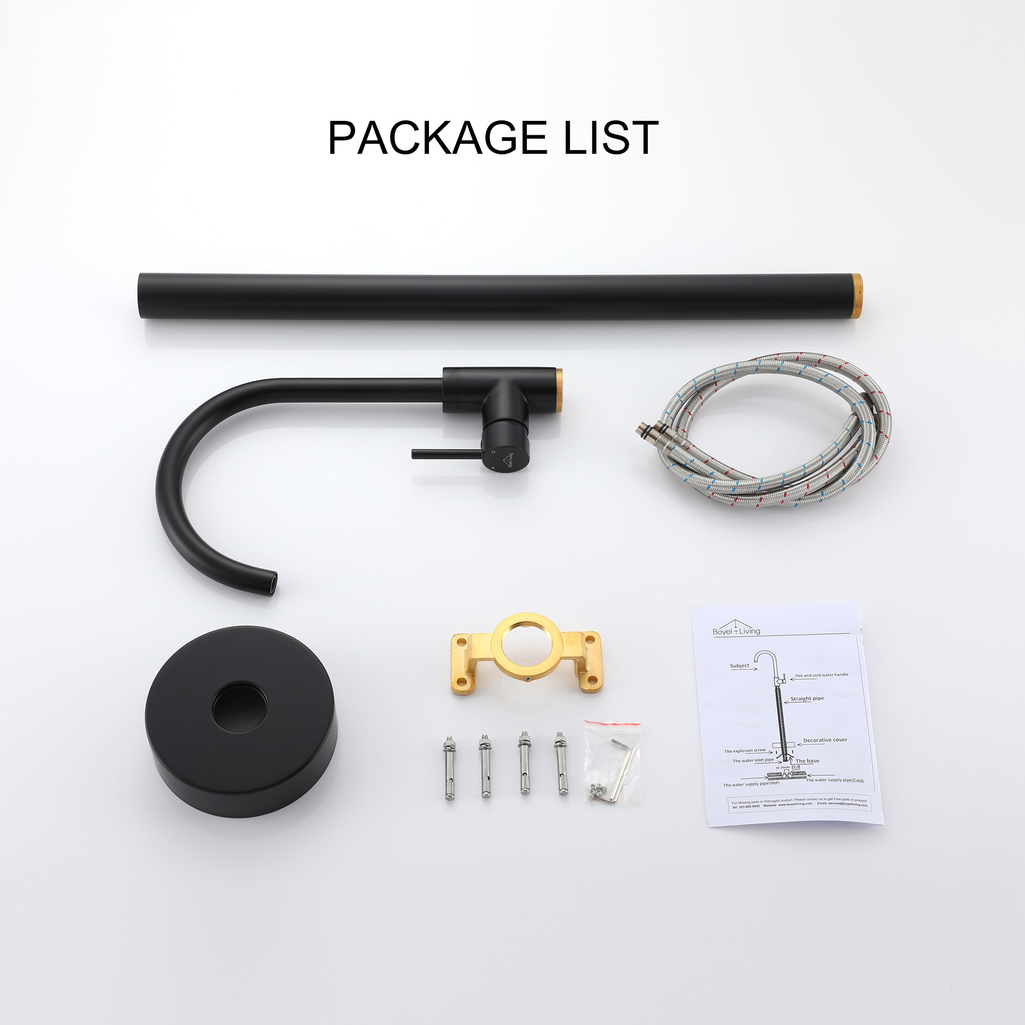 Clihome TC-241MB-BF Roman-Tub-Faucets - View #7