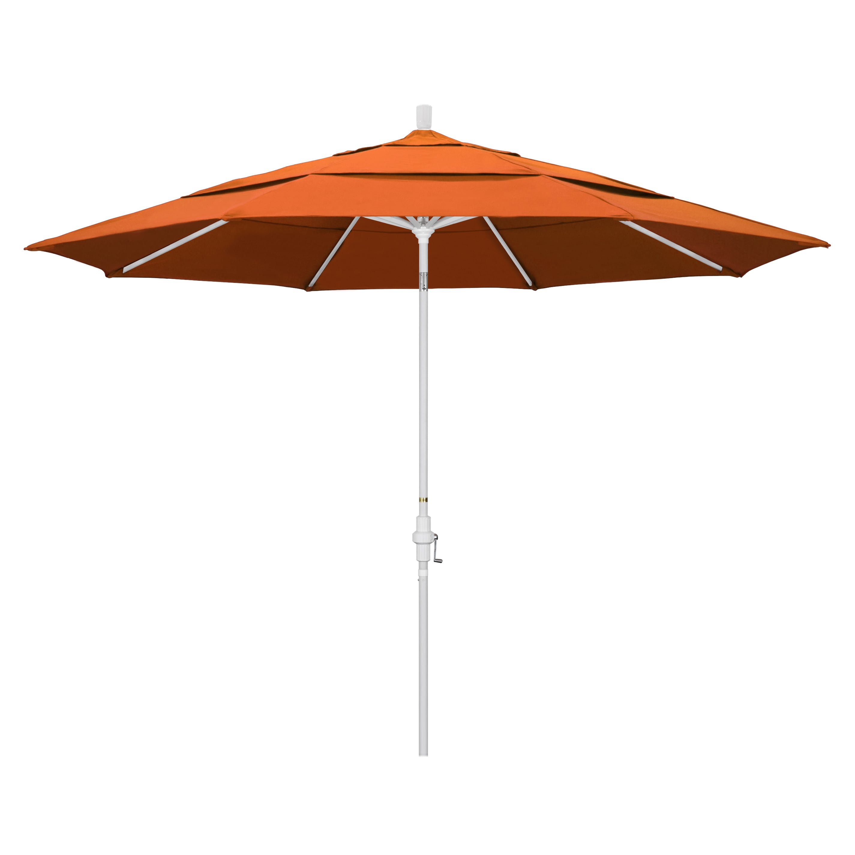 California Umbrella 194061958612 11-Feet Aluminum Orange Market Patio Umbrella