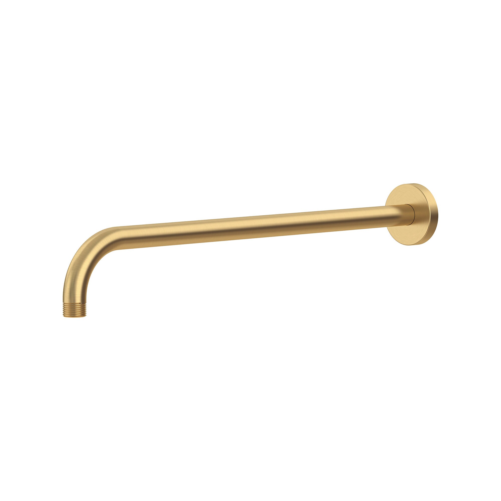 18-Inch Brushed Gold Wall-Mount Metal Shower Arm