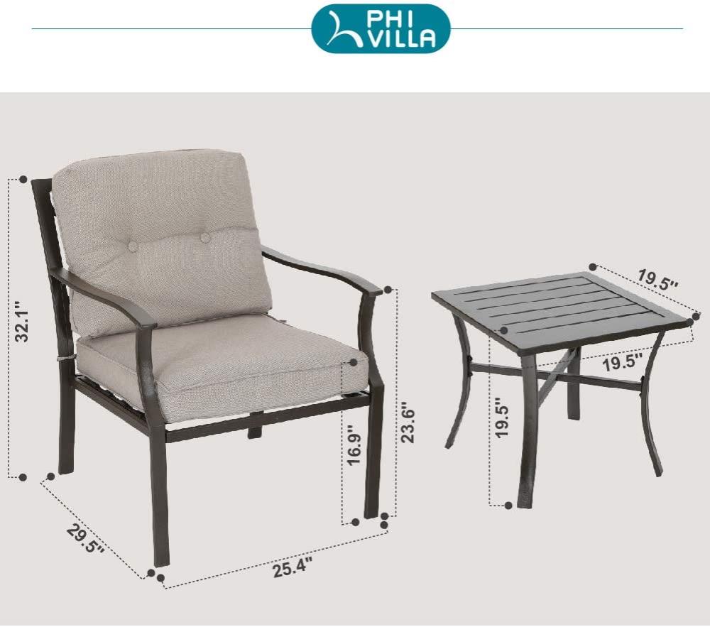 PHI VILLA E02GF040802801 Patio-Conversation-Sets - View #6