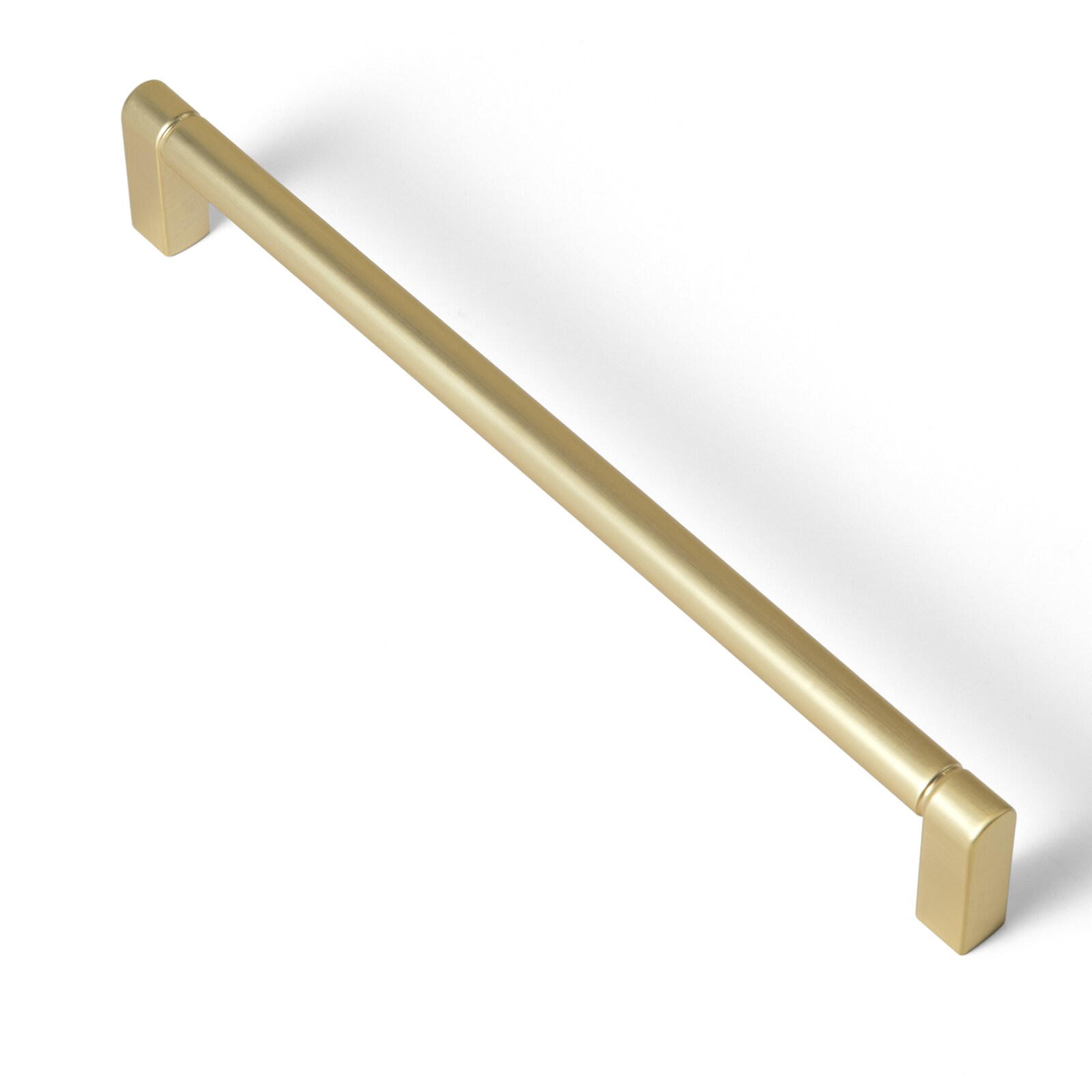 Miaokesen 6651TLS-192 7-9/16-in , 192mm Center to Center Light Brushed Brass Cylindrical Handle 6 -Pack